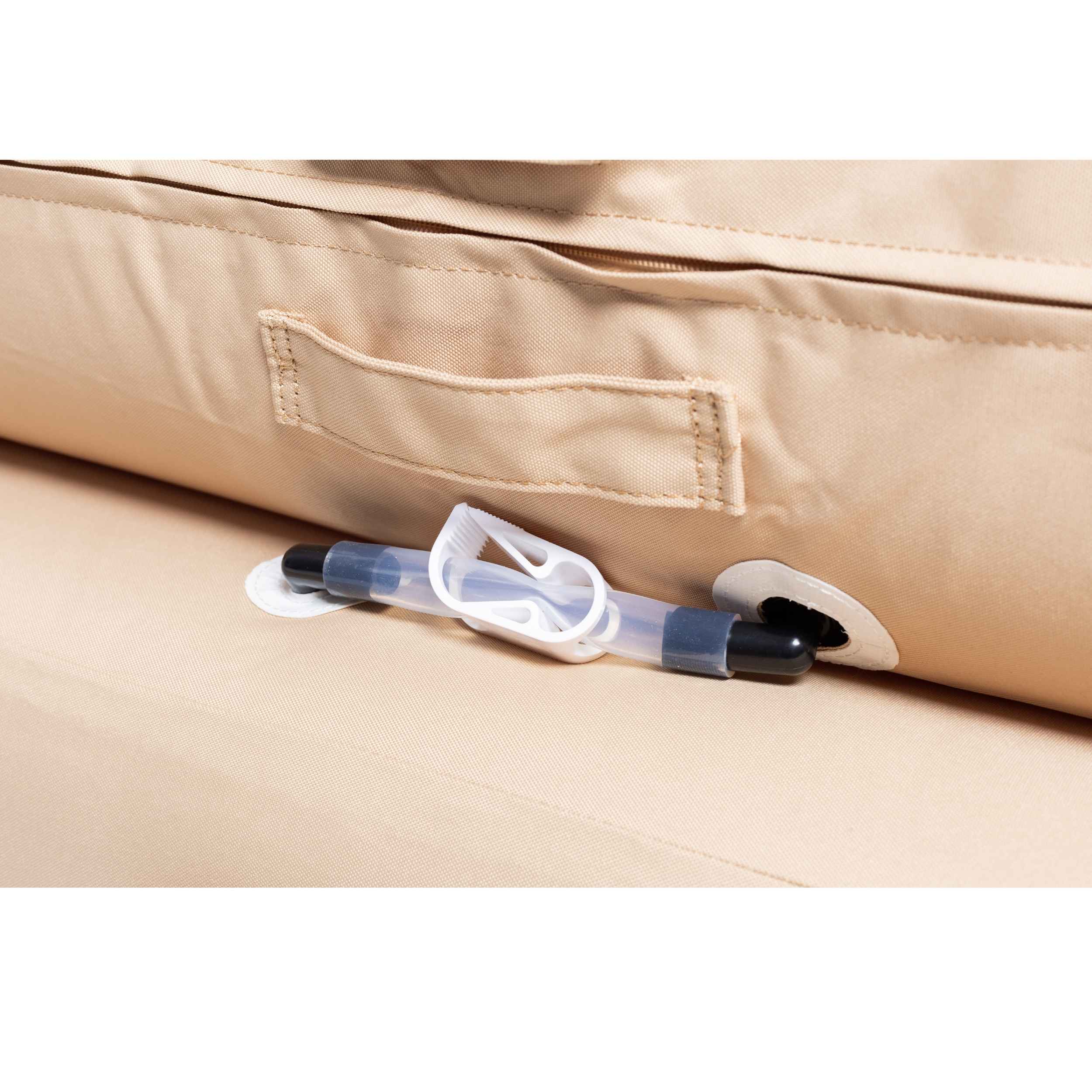 Coody Air Sofa Beige - Inflatable Camping Couch with Built-In Pump