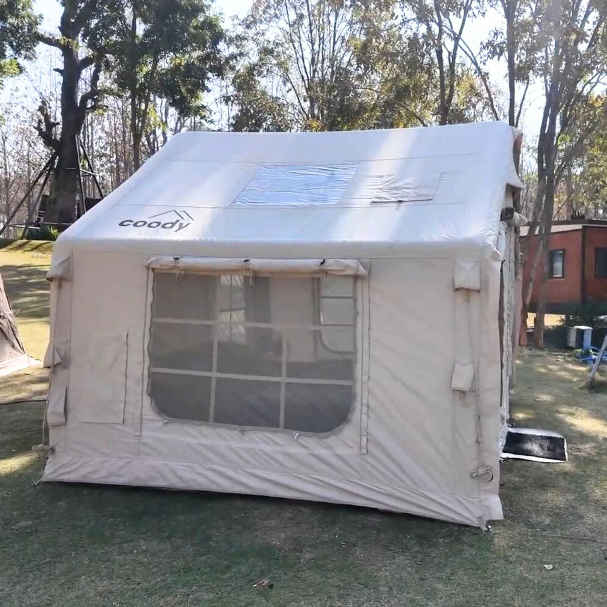 Coody 8.0 Air Tent Beige - Inflatable Tent House for Camping (1-4 Person)