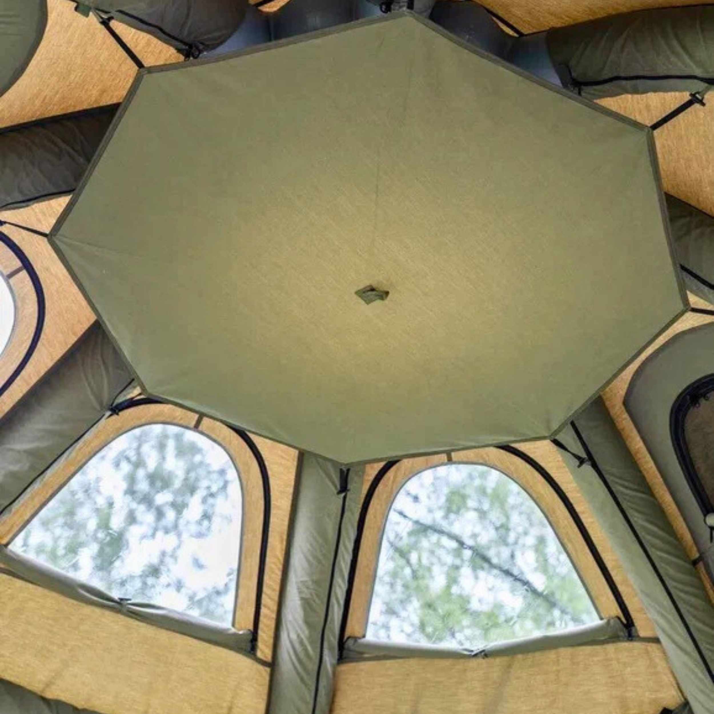 Refugio inflable Coody Aurora Dome Green para 2 a 4 personas