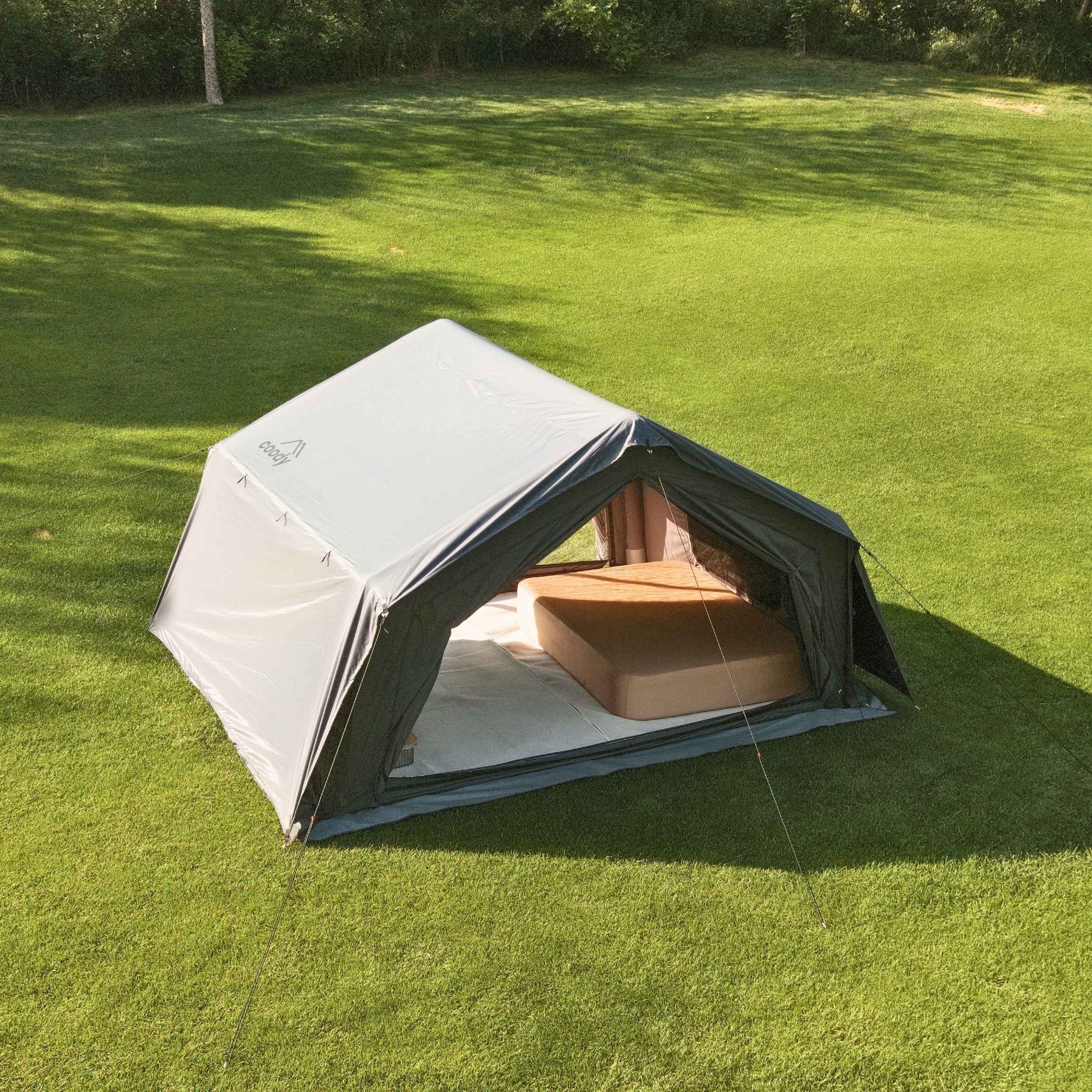 Coody 10.0 Gray Inflatable Tent House for Camping (2-4 Person)