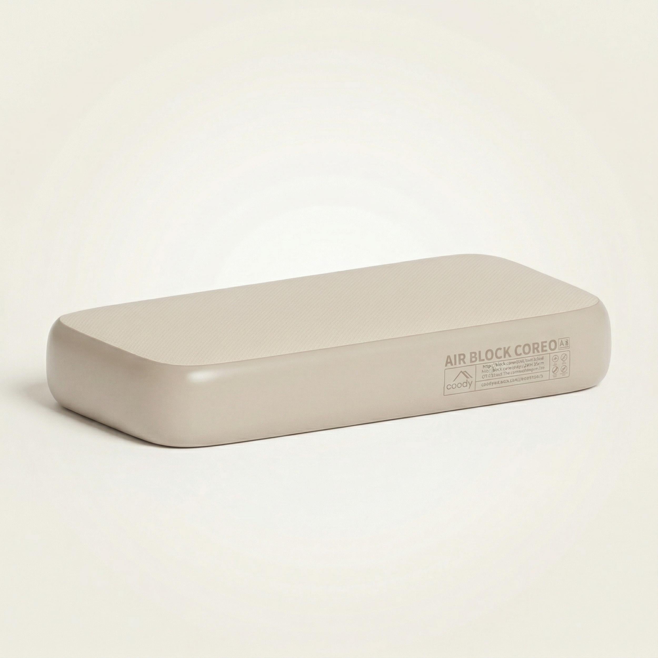 Coody Coreo Air Mattress Single (105 × 200 × 35 cm) – Structured Air Block Inflatable Bed, Compact Pack Design