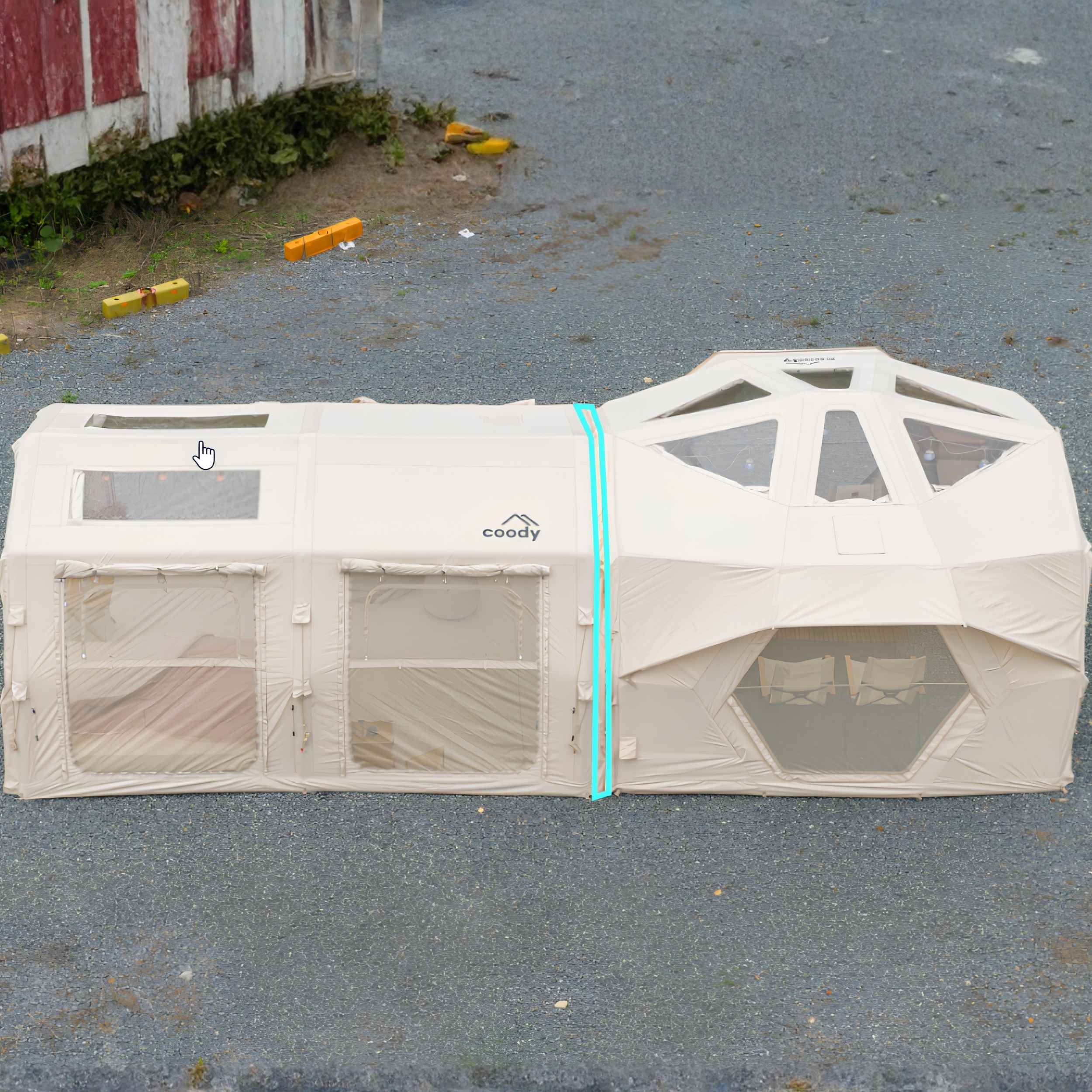 Coody Tent Connector 3.6 PRO+3.6 PRO (Beige) – for 17.2 PRO, Hub PRO