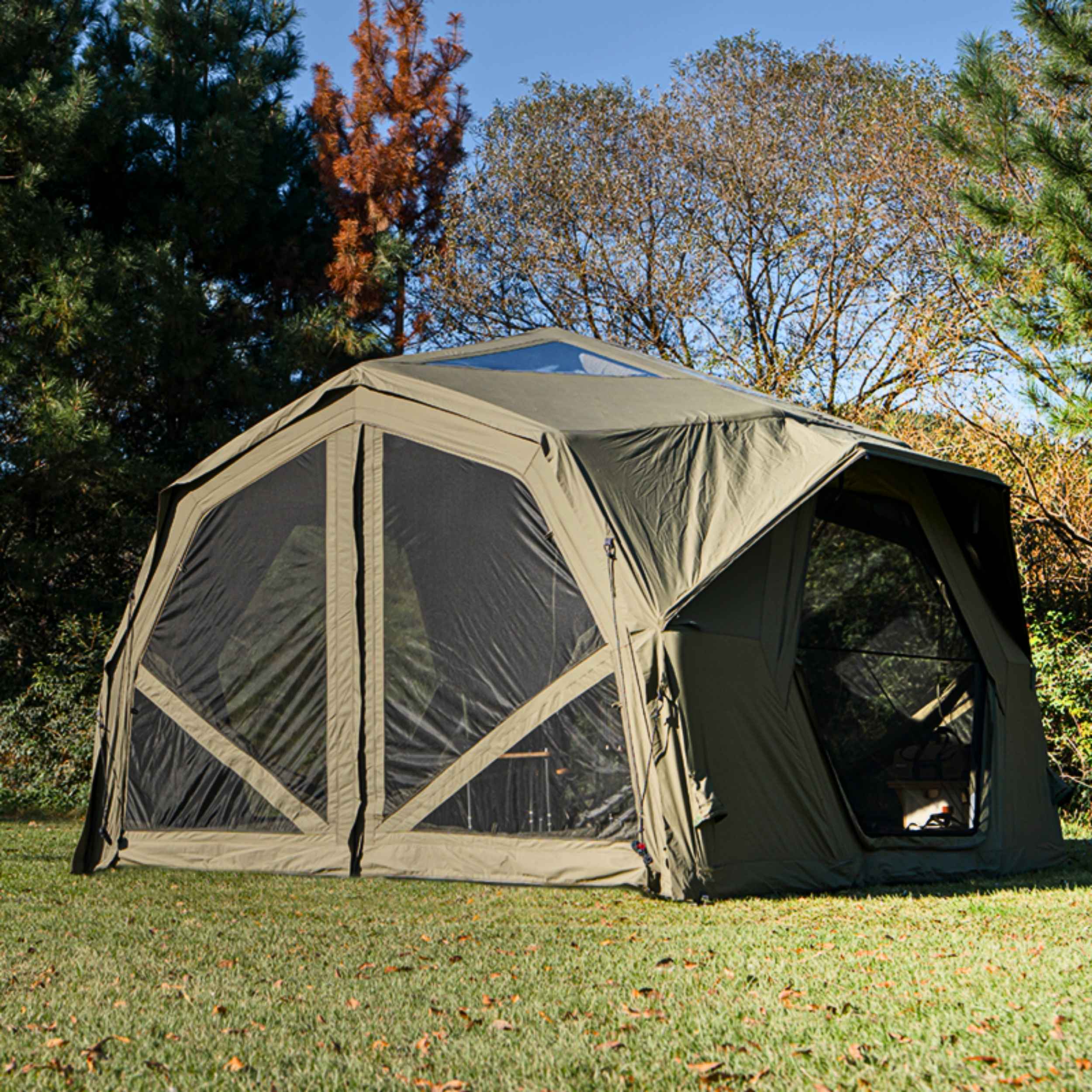 Coody Hub Pro Forest Green- Inflatable Tent for Camping (2-6 Person)