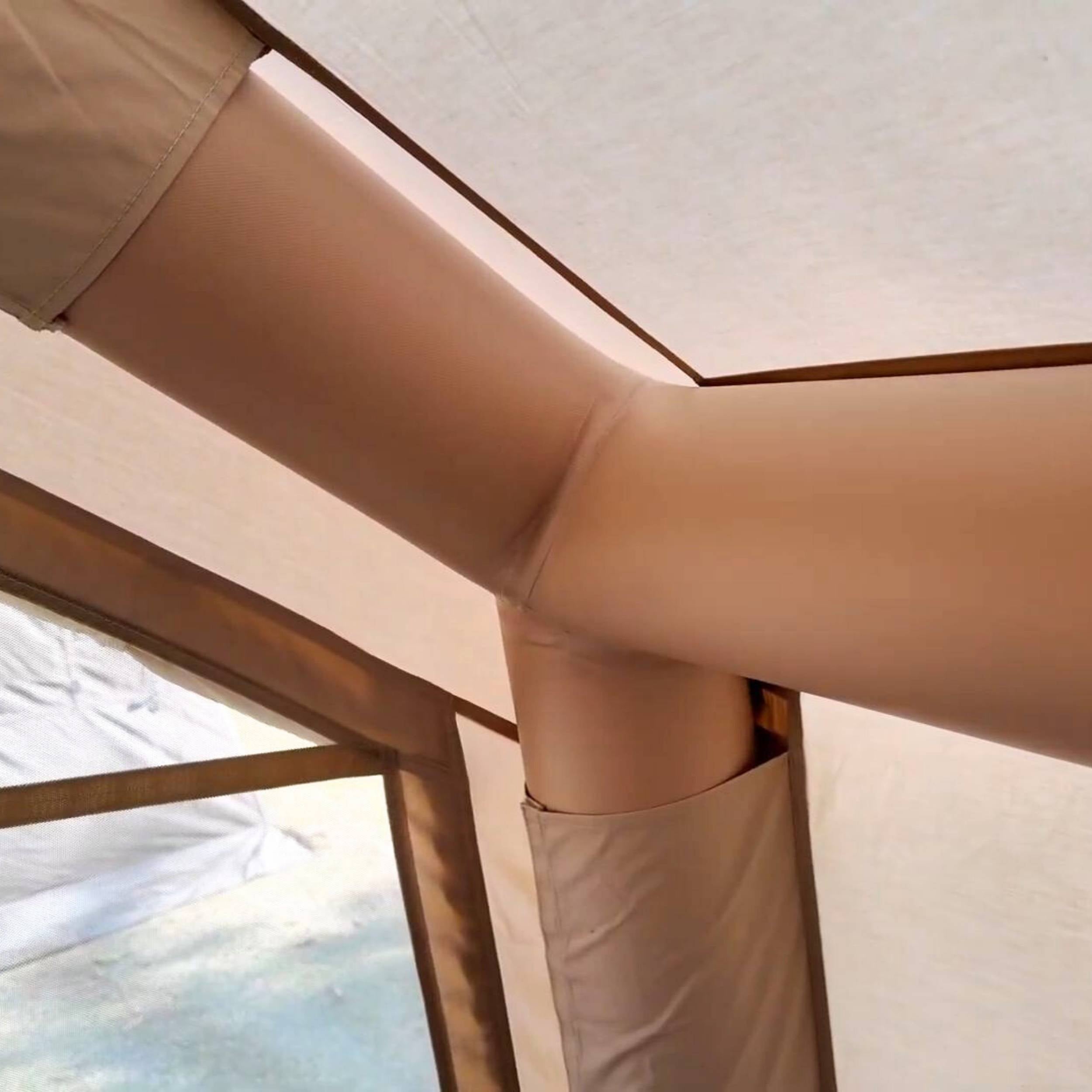 Tienda de campaña Coody 8.0 Air Beige (1-4 personas) + Alfombra para Coody 8.0