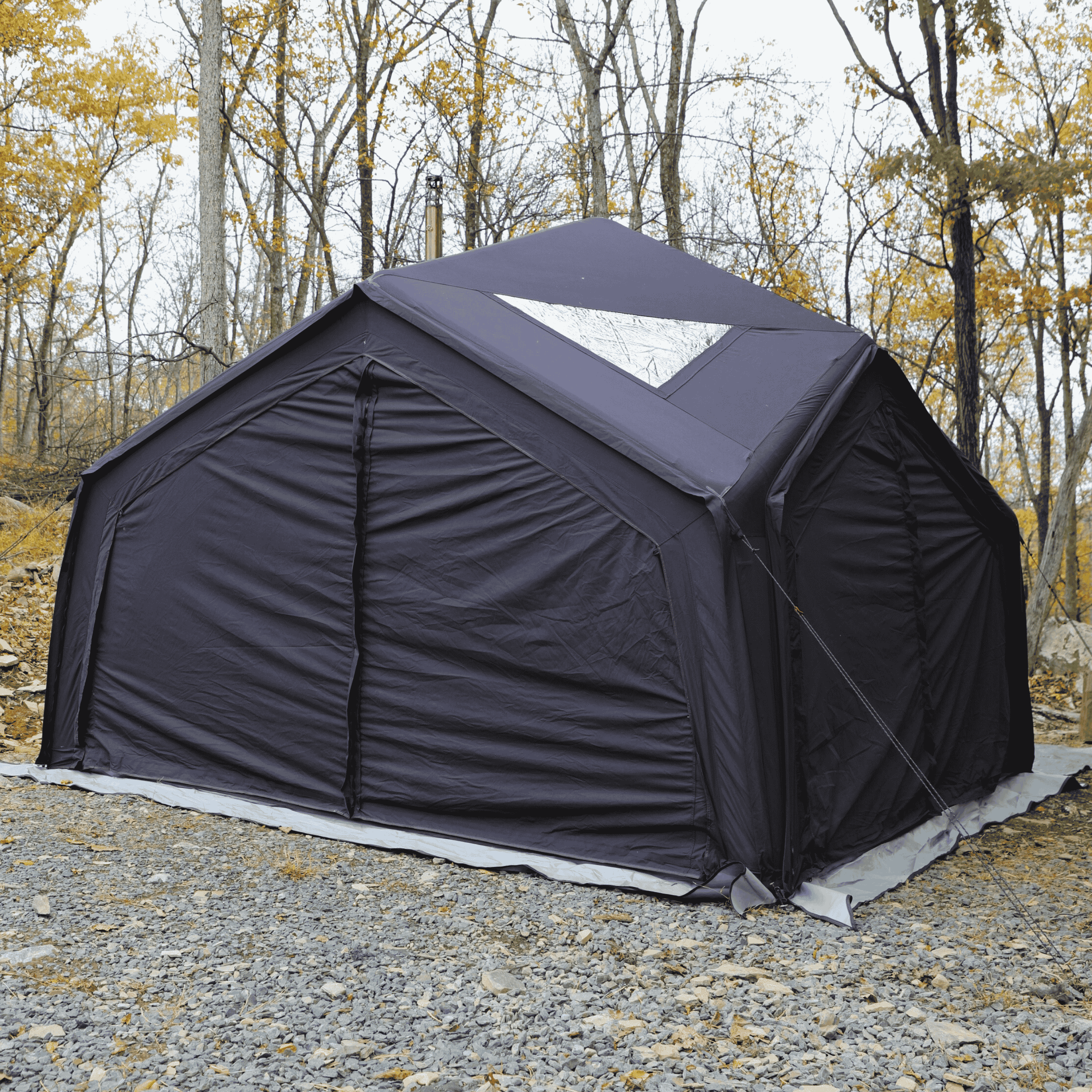 Tiendas inflables Coody Air Tent Hub Shelter negras para acampar (2-6 personas)