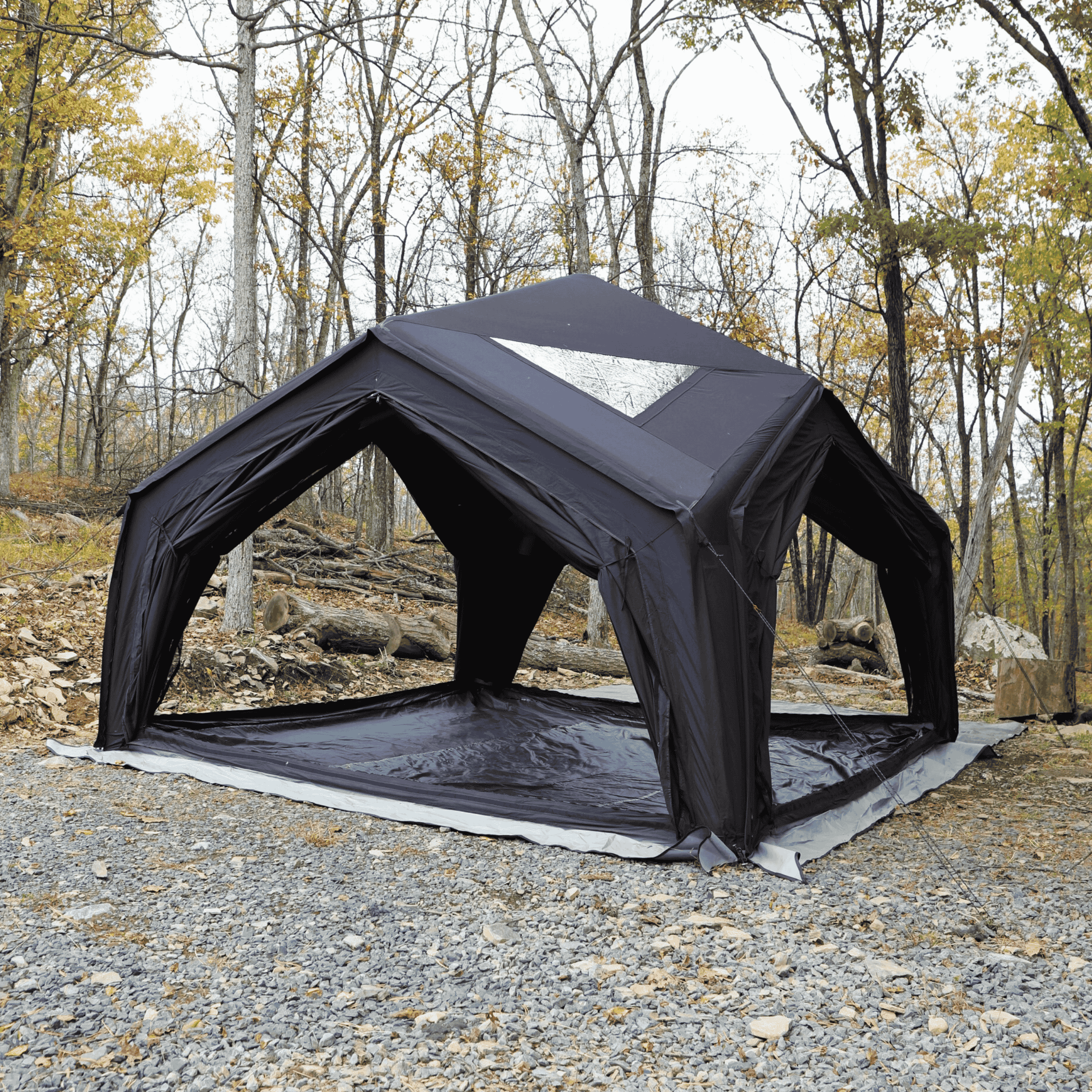 Tiendas inflables Coody Air Tent Hub Shelter negras para acampar (2-6 personas)