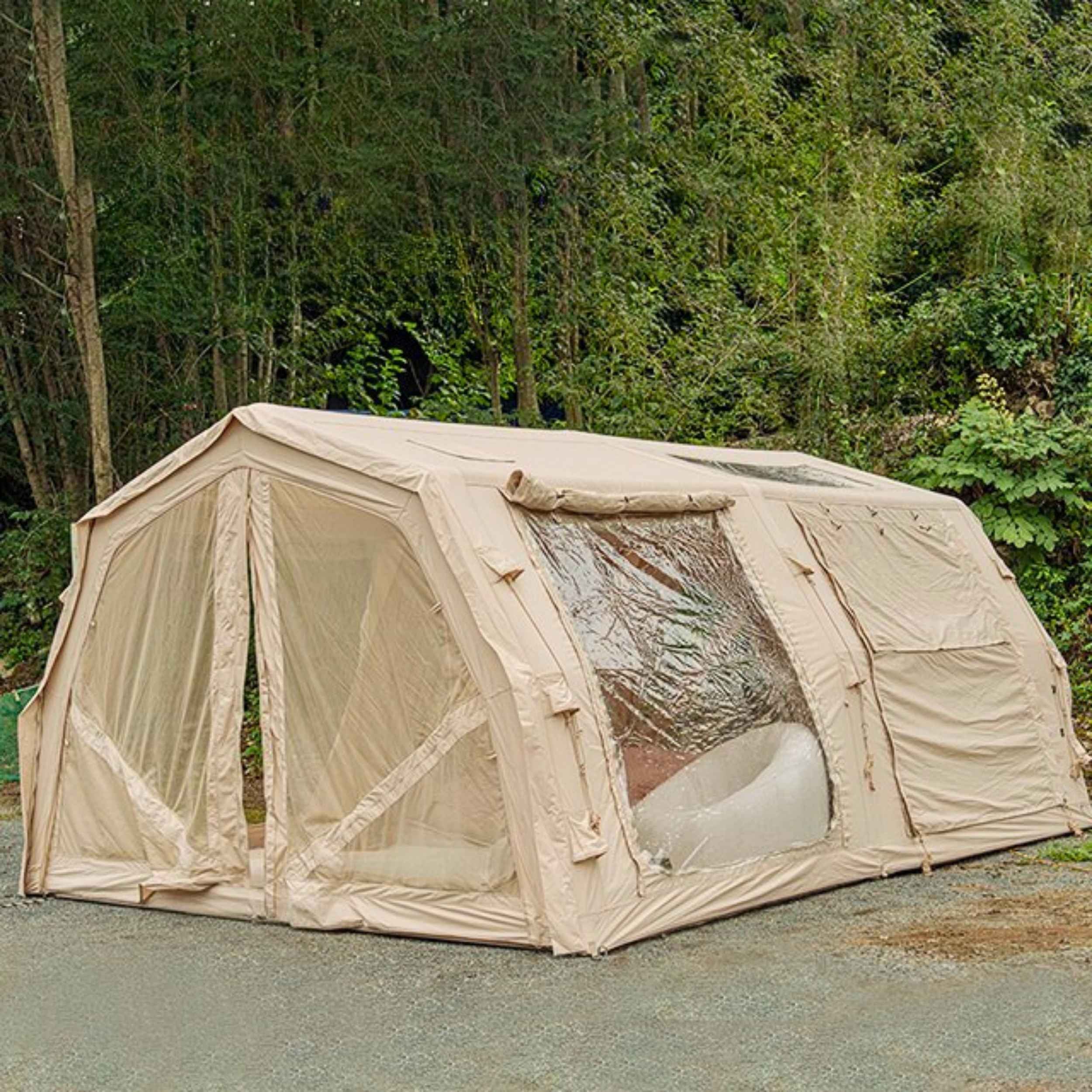 Coody Familia Pro AirTent 17.2 Beige Inflatable Tent for Camping (2-10 Person)