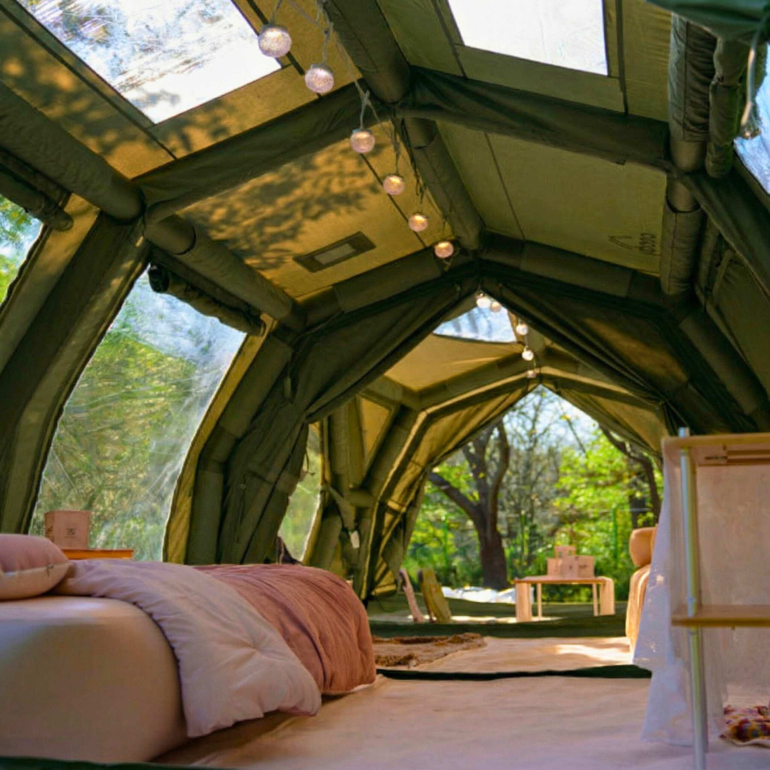 Coody Familia Pro AirTent 17.2 Forest Green Inflatable Tent for Camping (2-10 Person)