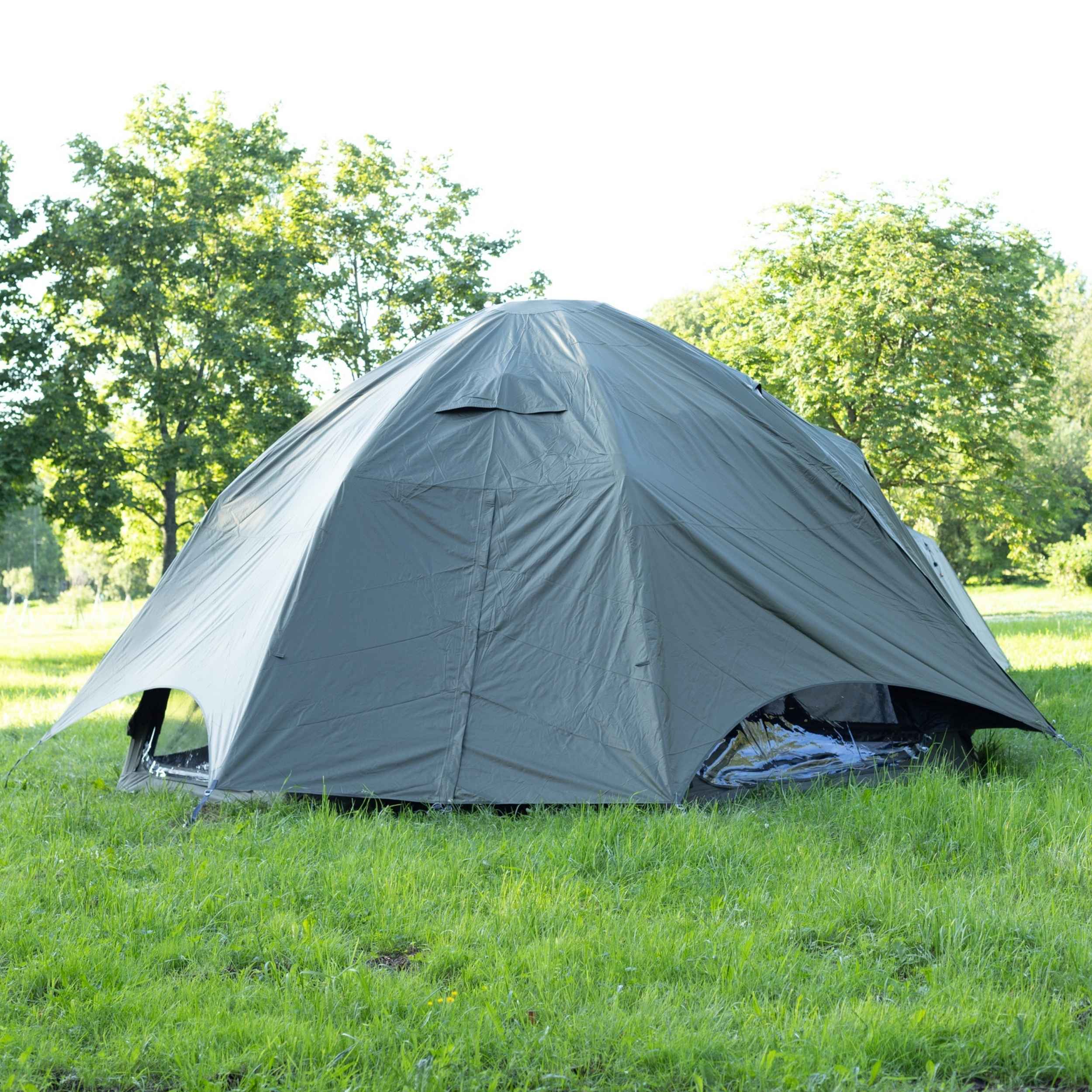Refugio inflable Coody Aurora Dome Green para 2 a 4 personas