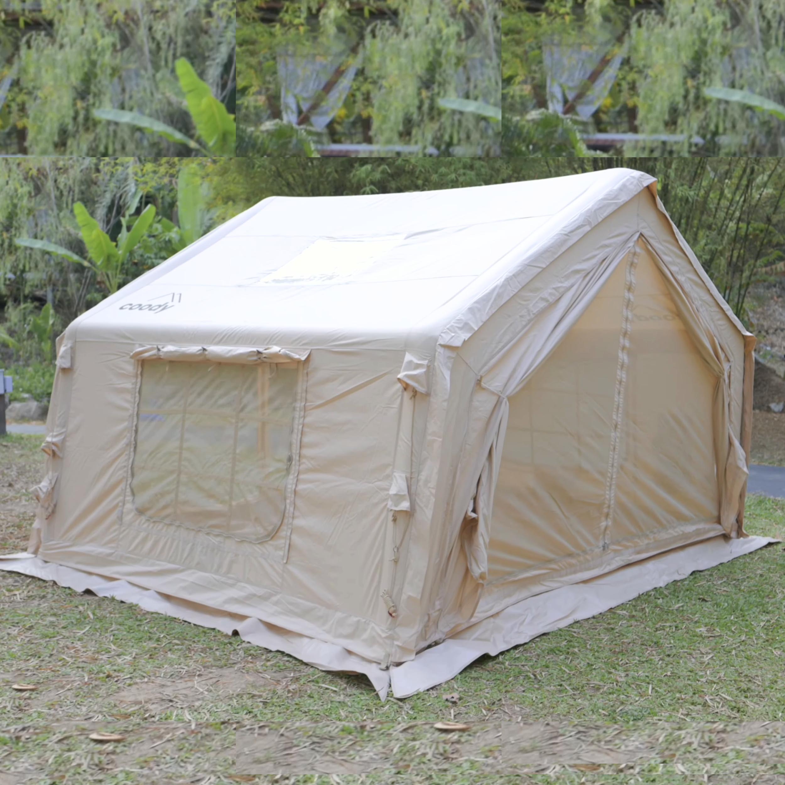 Coody 10 Beige - Inflatable Camping Tent for 2-4 Person