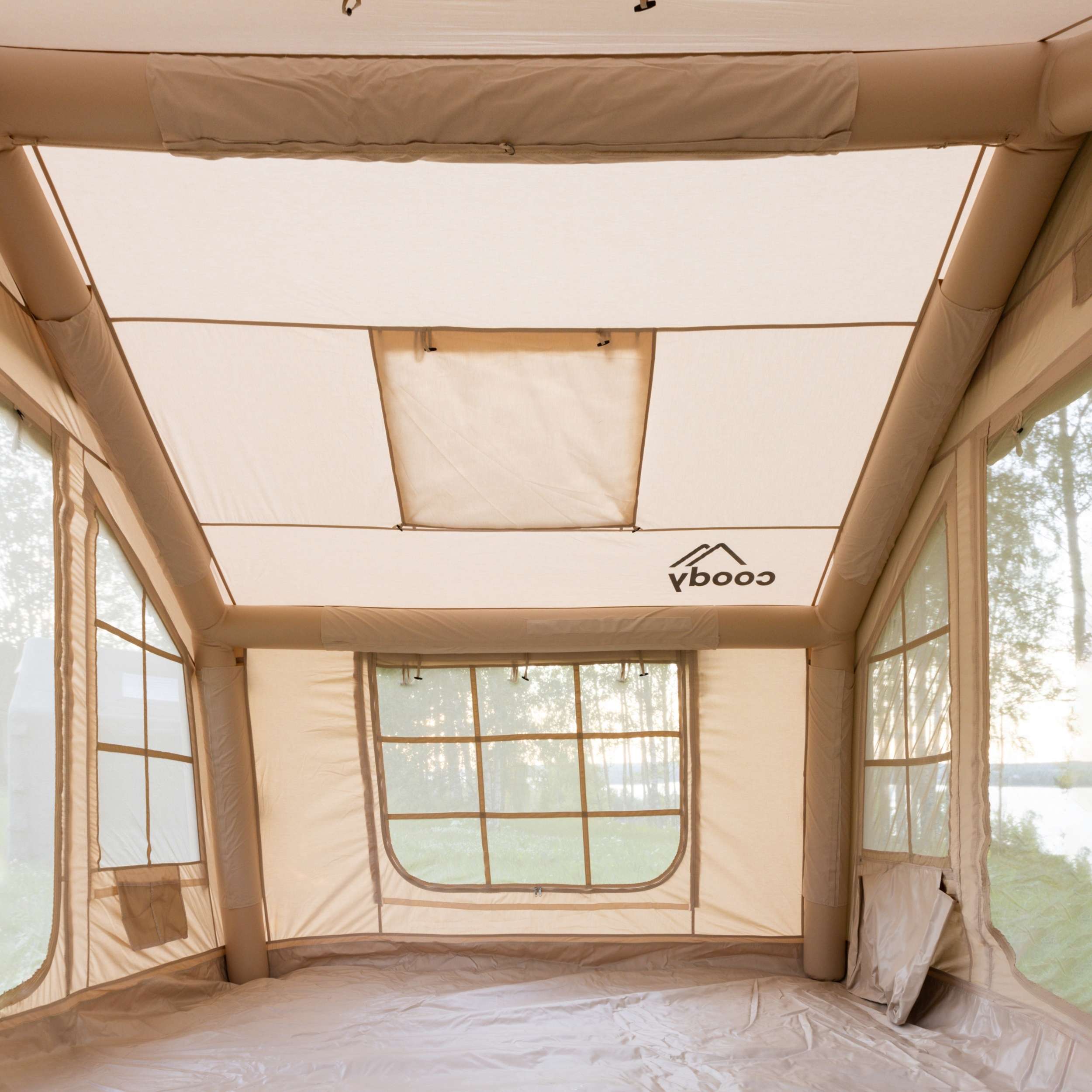 Coody 8.0 Air Tent Beige - Inflatable Tent House for Camping (1-4 Person)