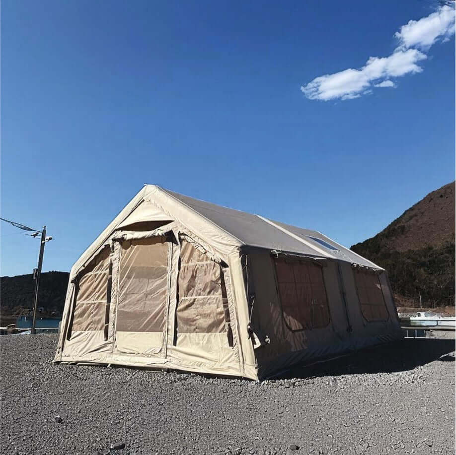 Coody 17.2 Beige Inflatable Tent House for Camping (2-10 Person)