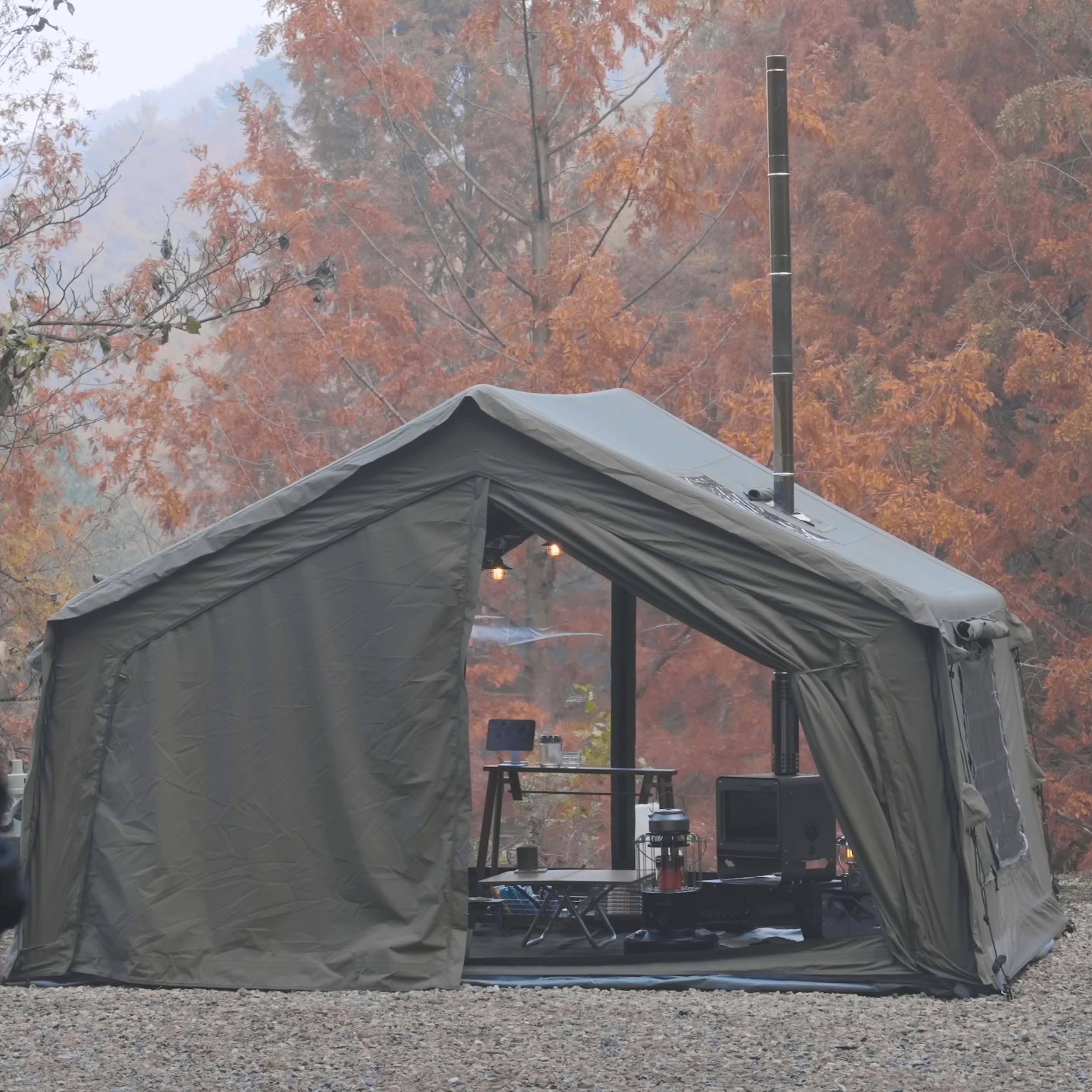 Coody 10.0 Forest Green Inflatable Tent House for Camping (2-4 Person)