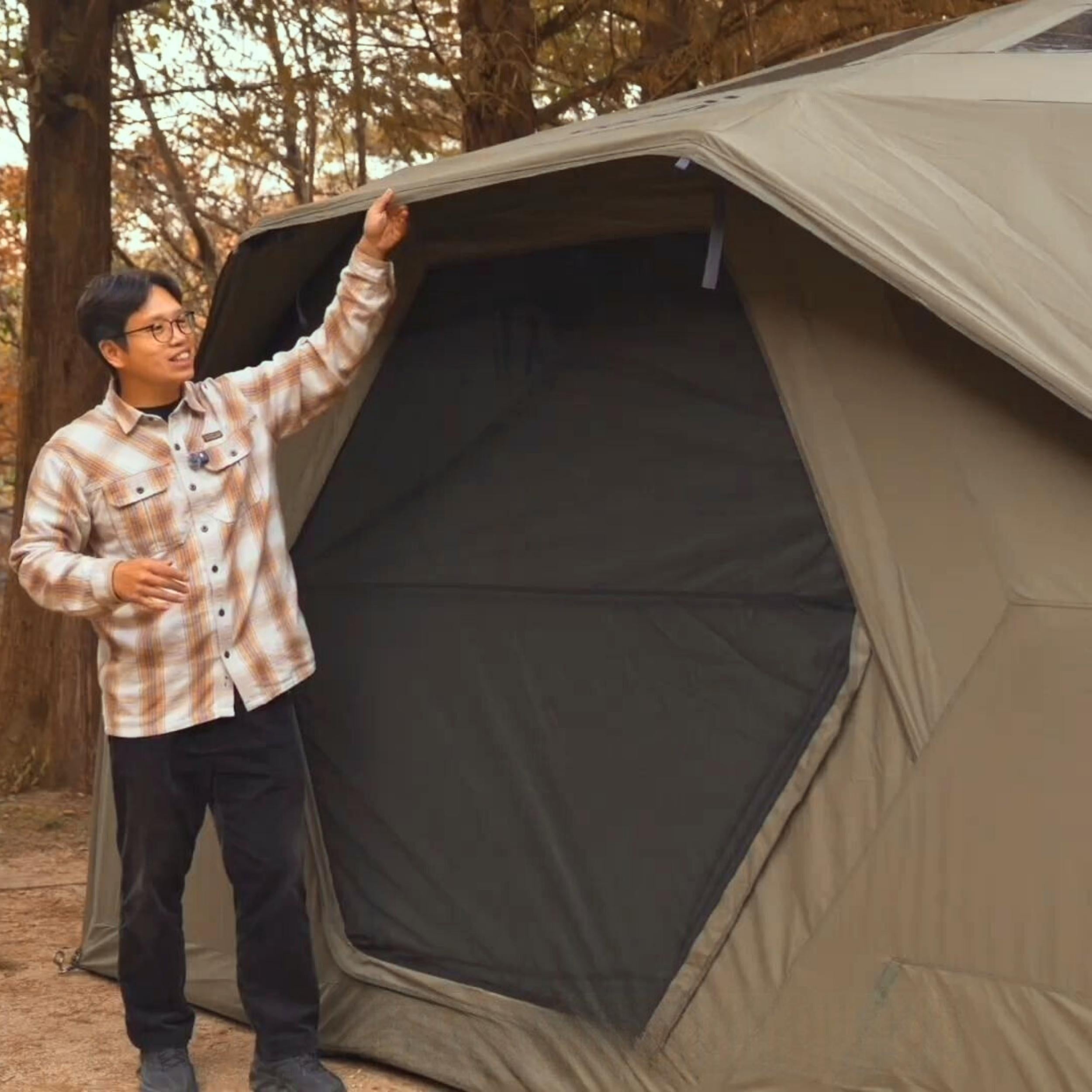 Coody Hub Pro Forest Green- Inflatable Tent for Camping (2-6 Person)