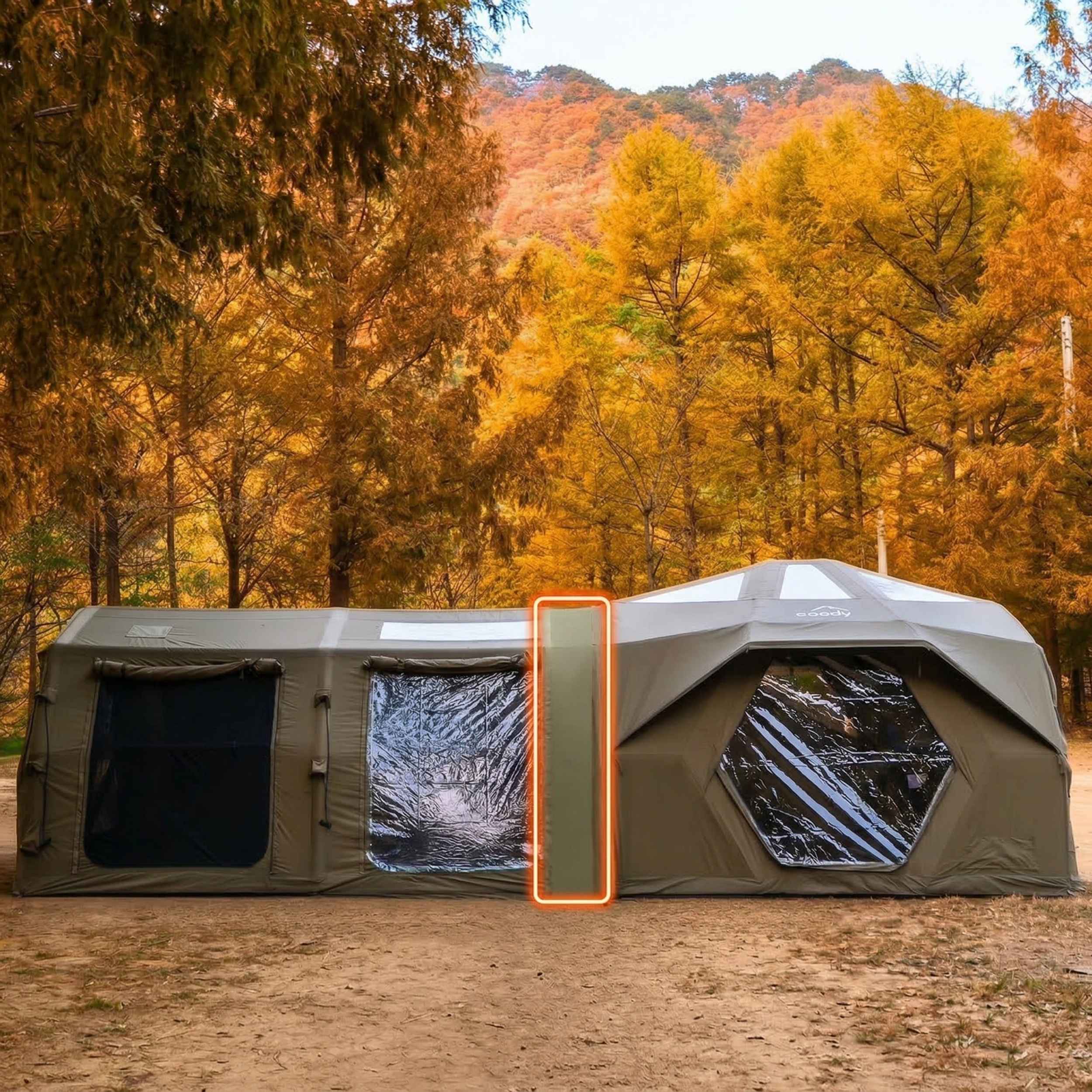 Coody Tent Connector 3.6 PRO+3.6 PRO (Green) – for 17.2 PRO, Hub PRO