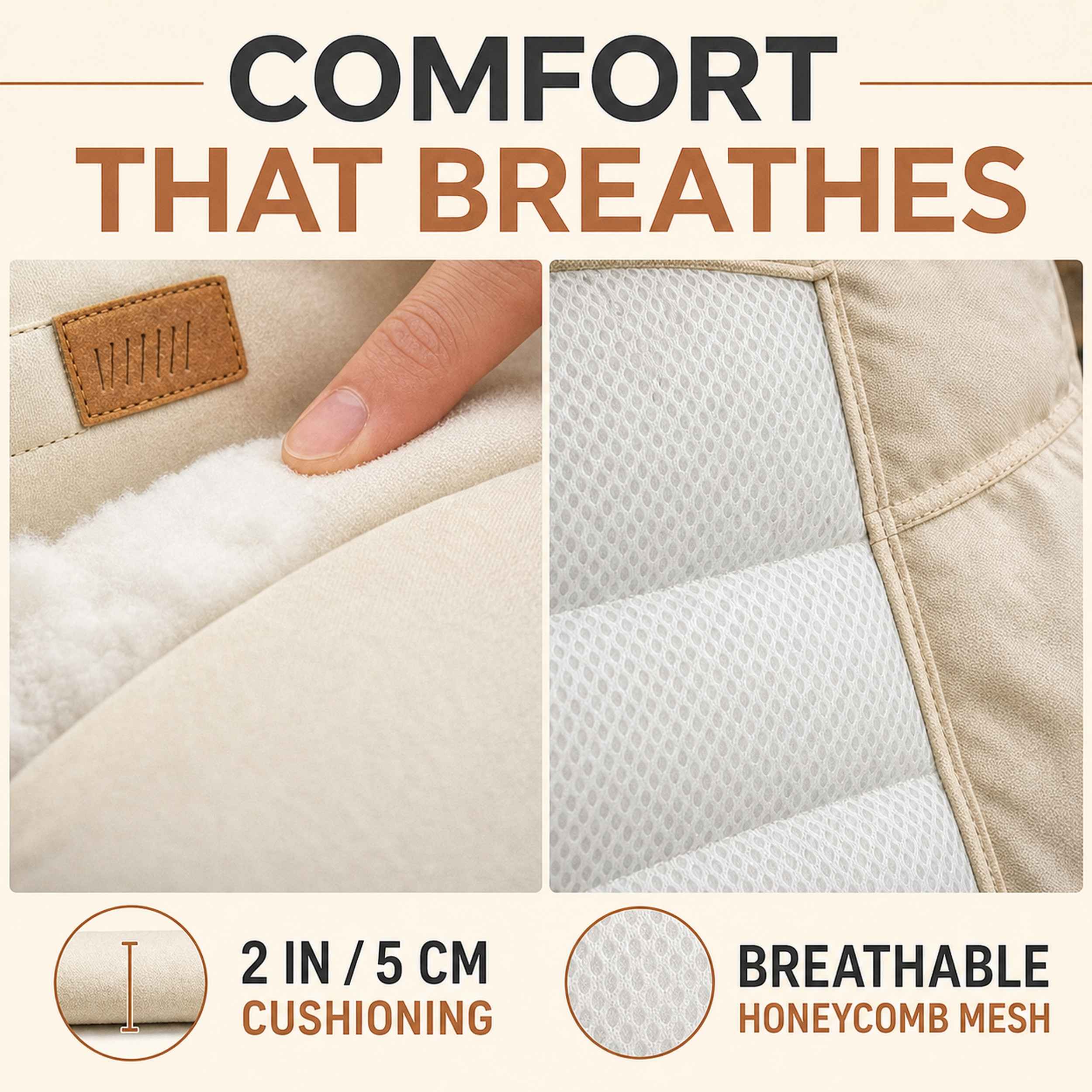 Coody Ouke Padded Camping Chair – Beige