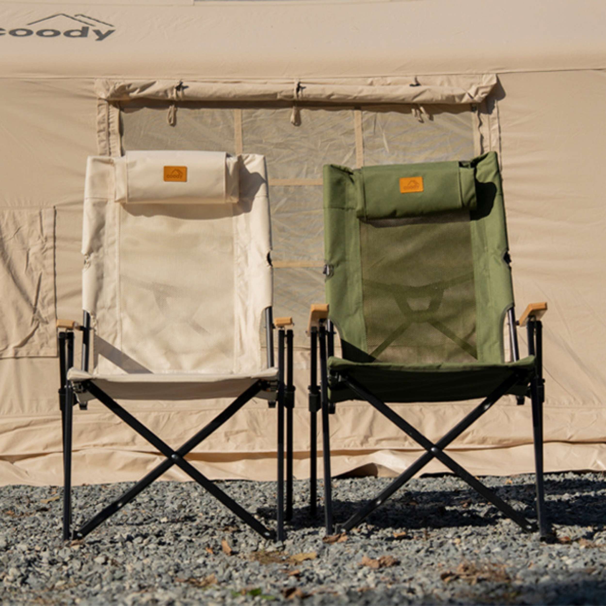 Coody Relax 4-Position Camping Chair – Green