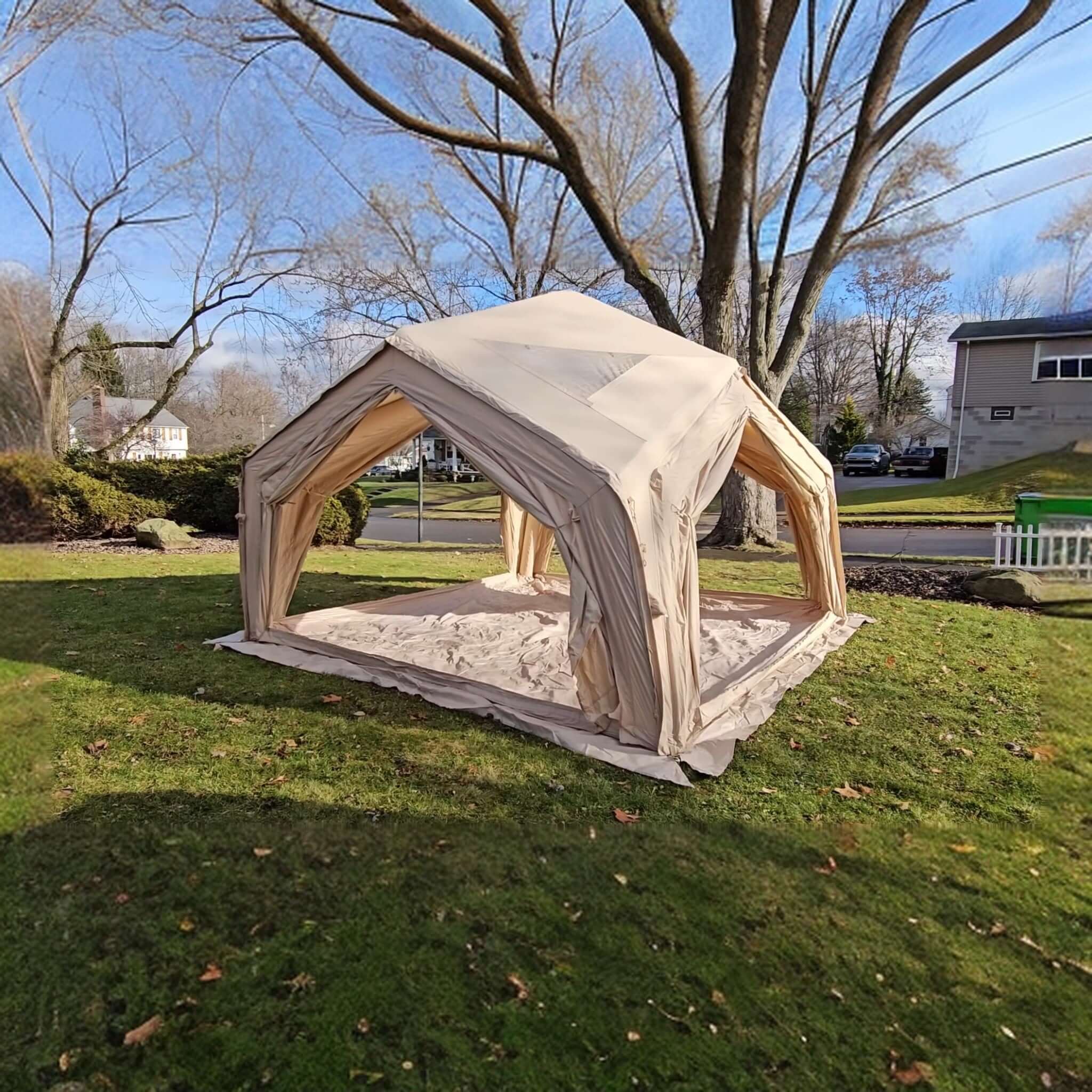 Coody Hub Beige Inflatable Tents for Camping (2-6 Person)