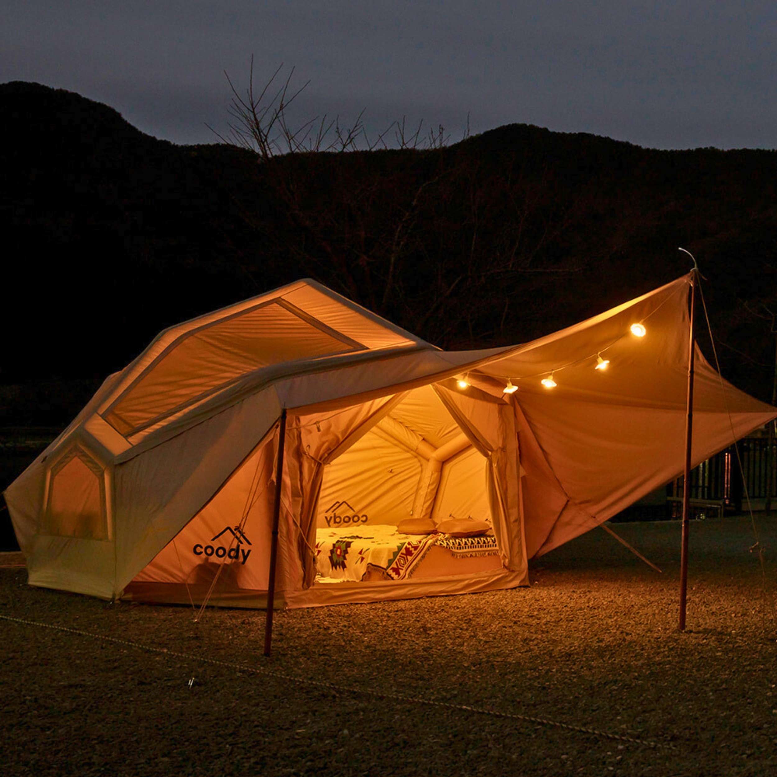 Coody Bestona Beige Inflatable Tent for 2-4 person