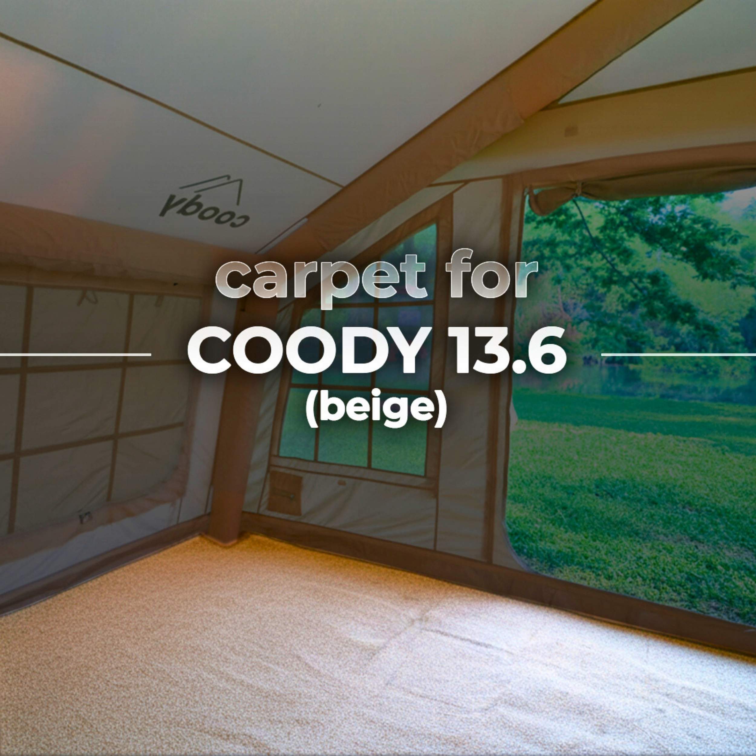 Coody Carpet – Tailored for Coody 13.6 Tent (Beige)
