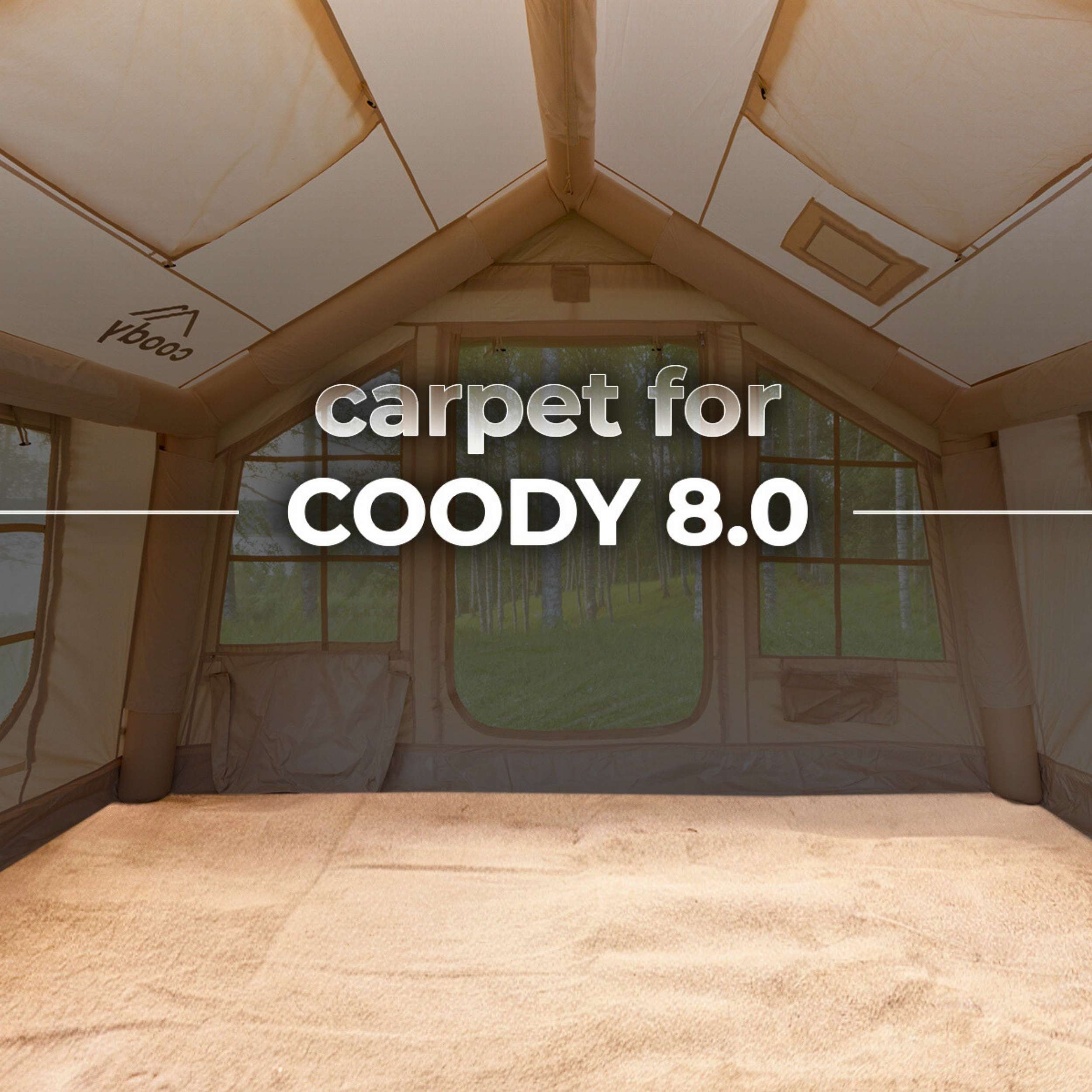Coody Carpet – Tailored for Coody 8.0 Tent (Beige)