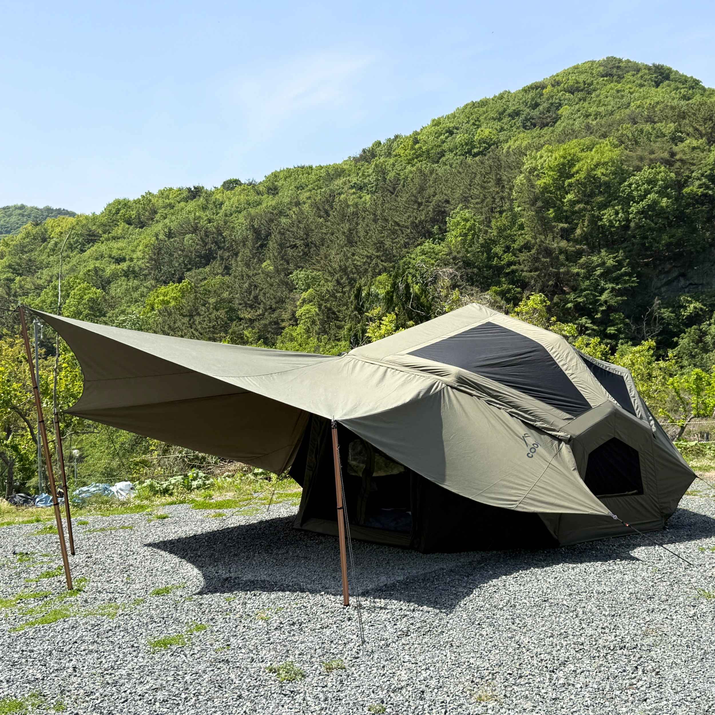 Coody Bestona Forest Green Inflatable Tent for Camping (2-4 person)