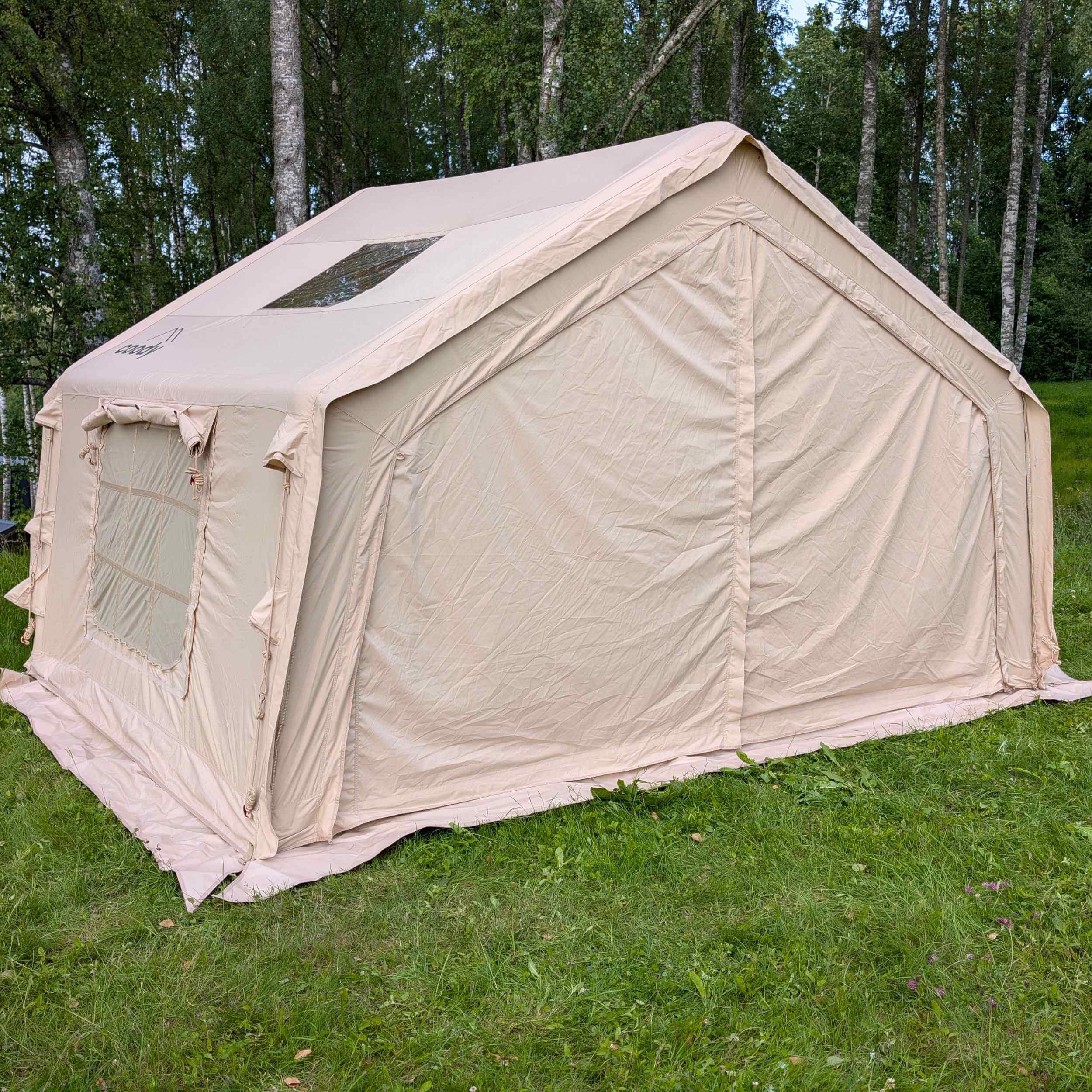 Coody 10.0 Beige Inflatable Tent House for Camping (2-4 Person)