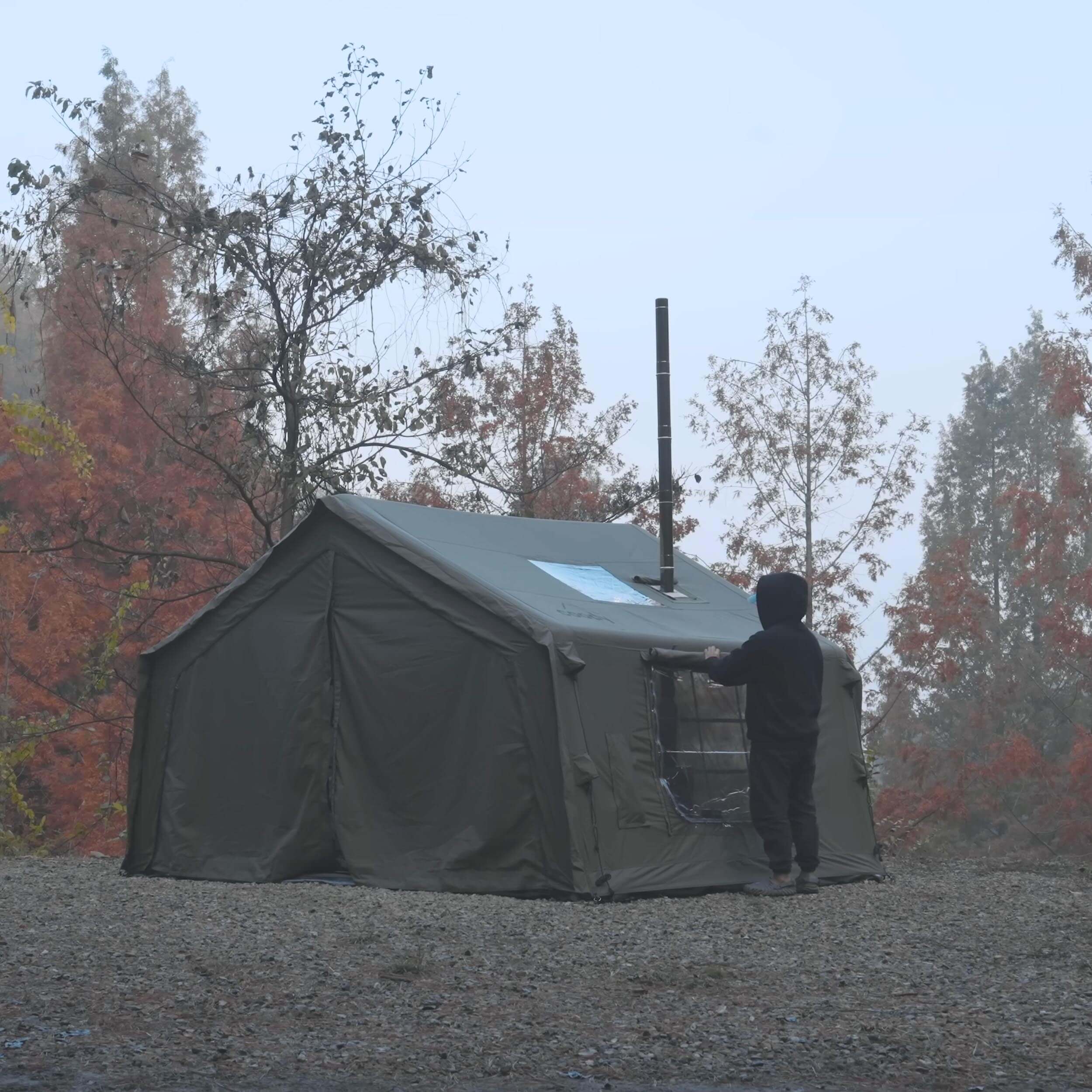 Coody 10.0 Forest Green Inflatable Tent House for Camping (2-4 Person)