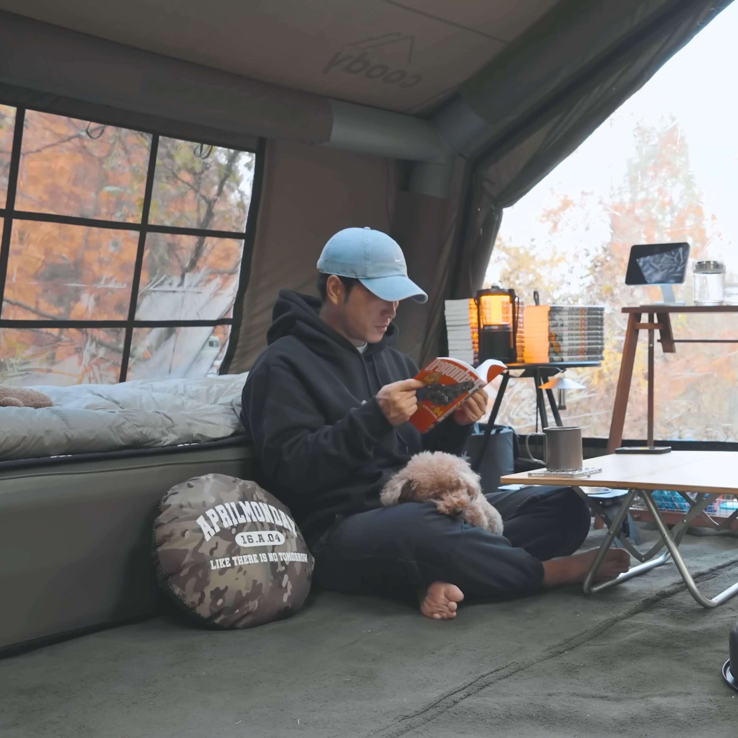 Coody 10.0 Forest Green Inflatable Tent House for Camping (2-4 Person)