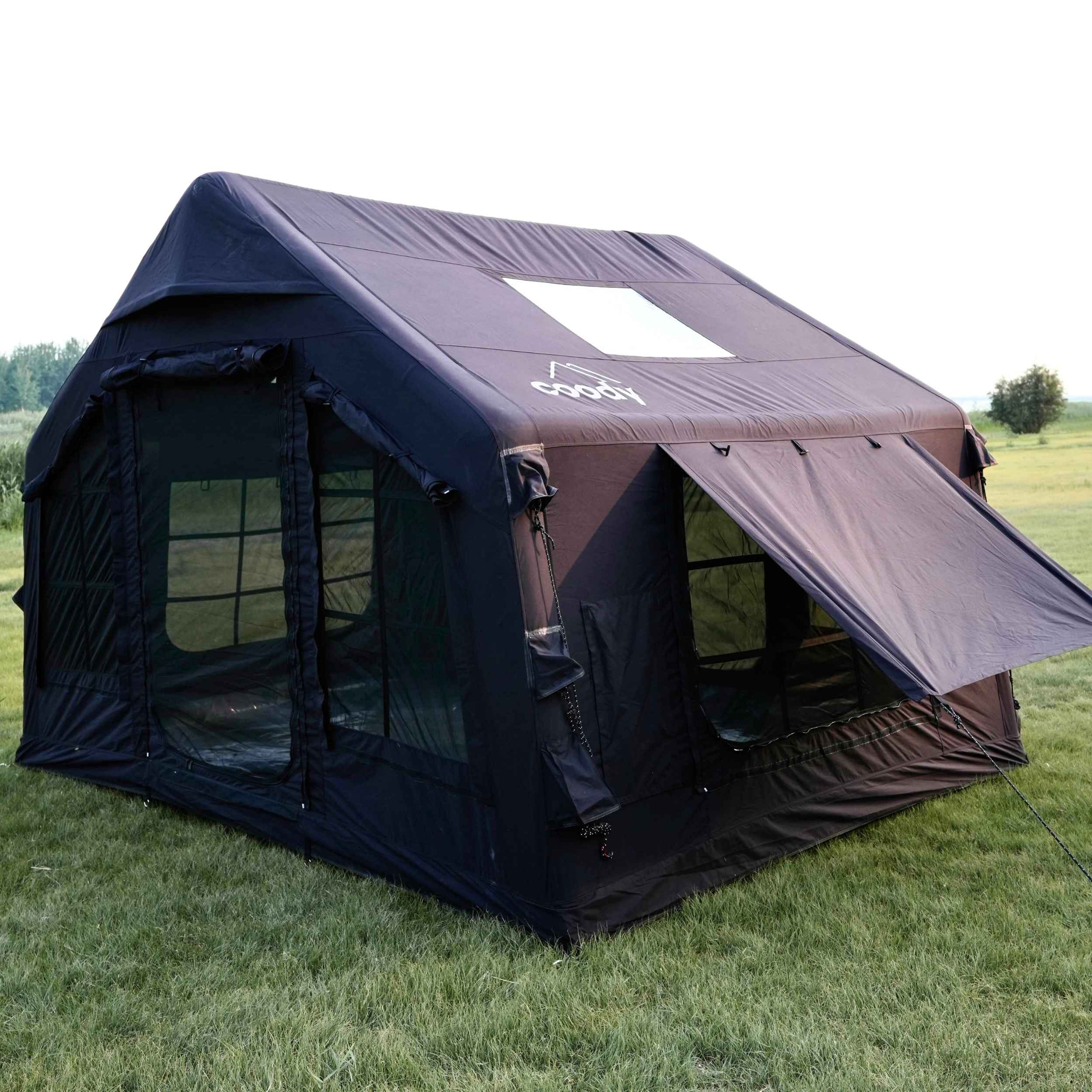Coody 8.0 Air Tent Black - Inflatable Tent House for Camping (1-4 Person)