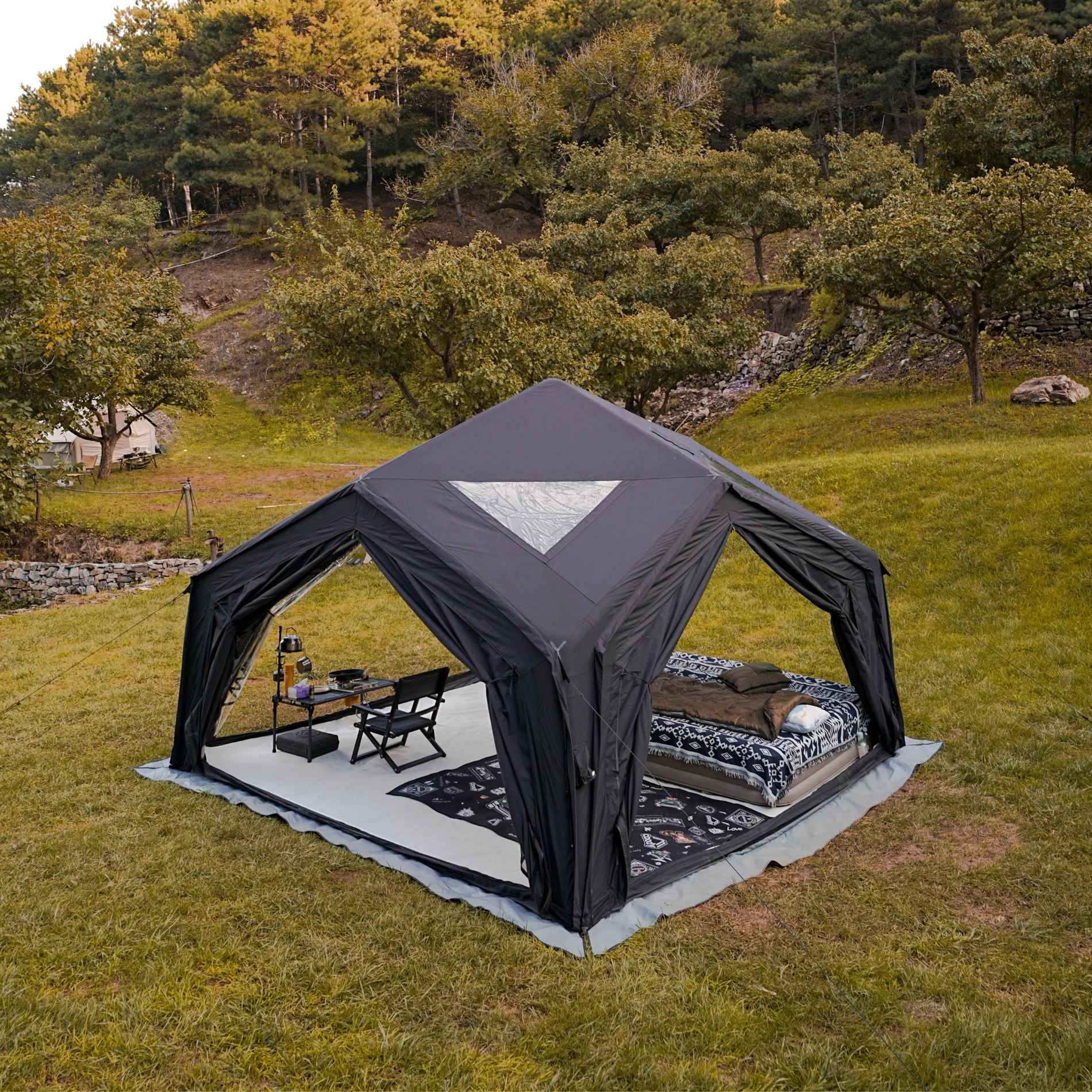 Coody Air Tent Hub Shelter Black Inflatable Tents for Camping (2-6 Per