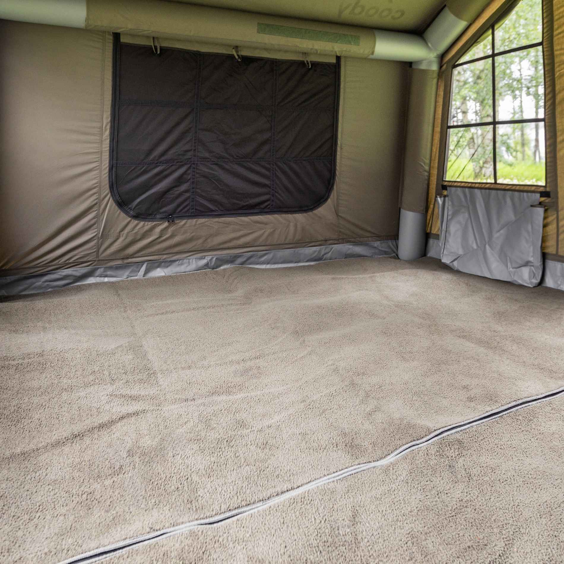 Alfombra Coody: diseñada para la tienda Coody 8.0 (verde bosque)