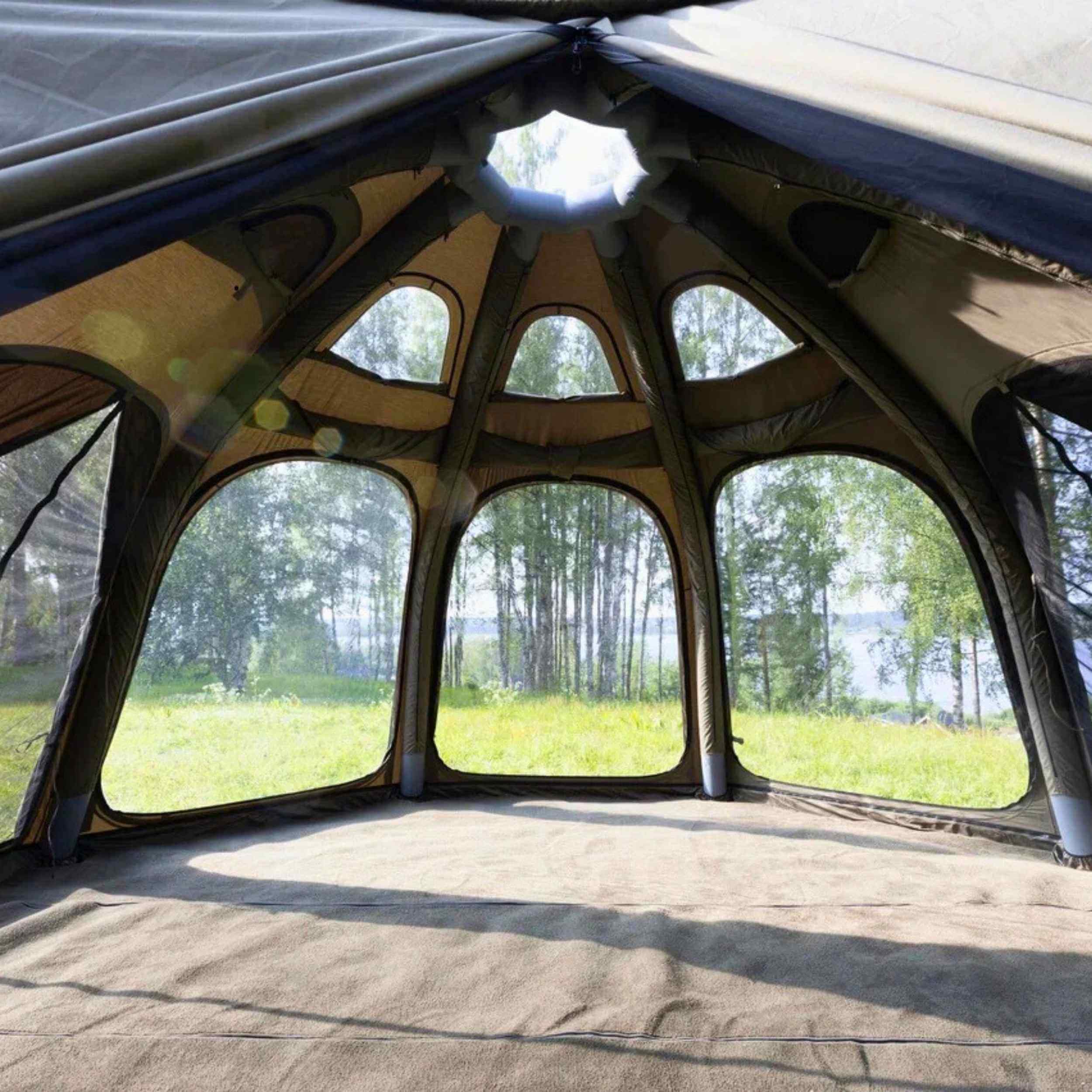 Alfombra Coody: diseñada a medida para la tienda de campaña Coody Aurora Dome (verde bosque)