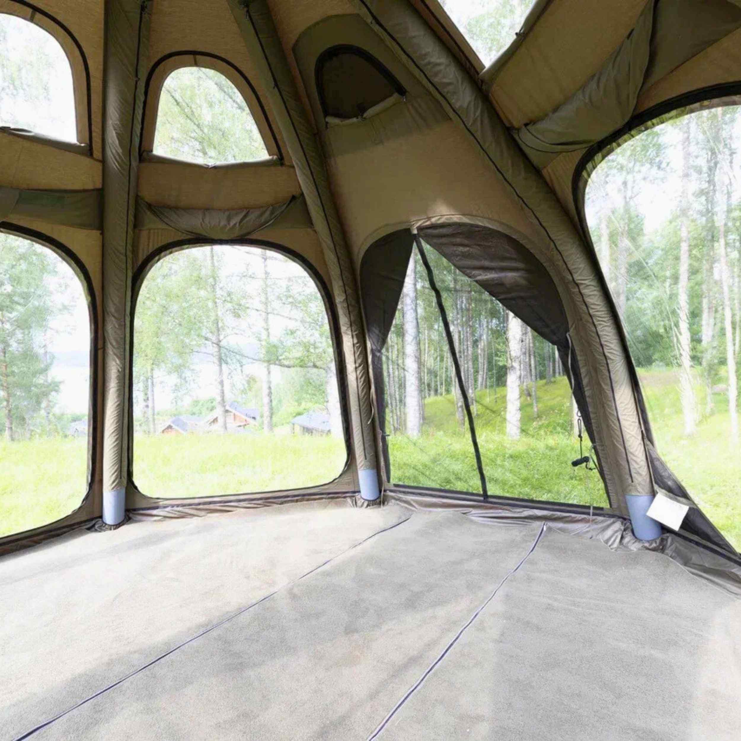 Alfombra Coody: diseñada a medida para la tienda de campaña Coody Aurora Dome (verde bosque)