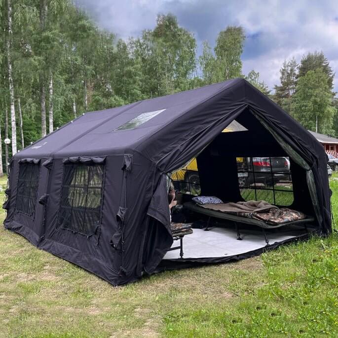Coody Familia AirTent 17.2 Black Inflatable Tent House for Camping (2-10 Person)