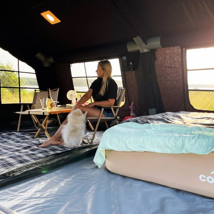 Coody Familia AirTent 17.2 Black Inflatable Tent House for Camping (2-10 Person)