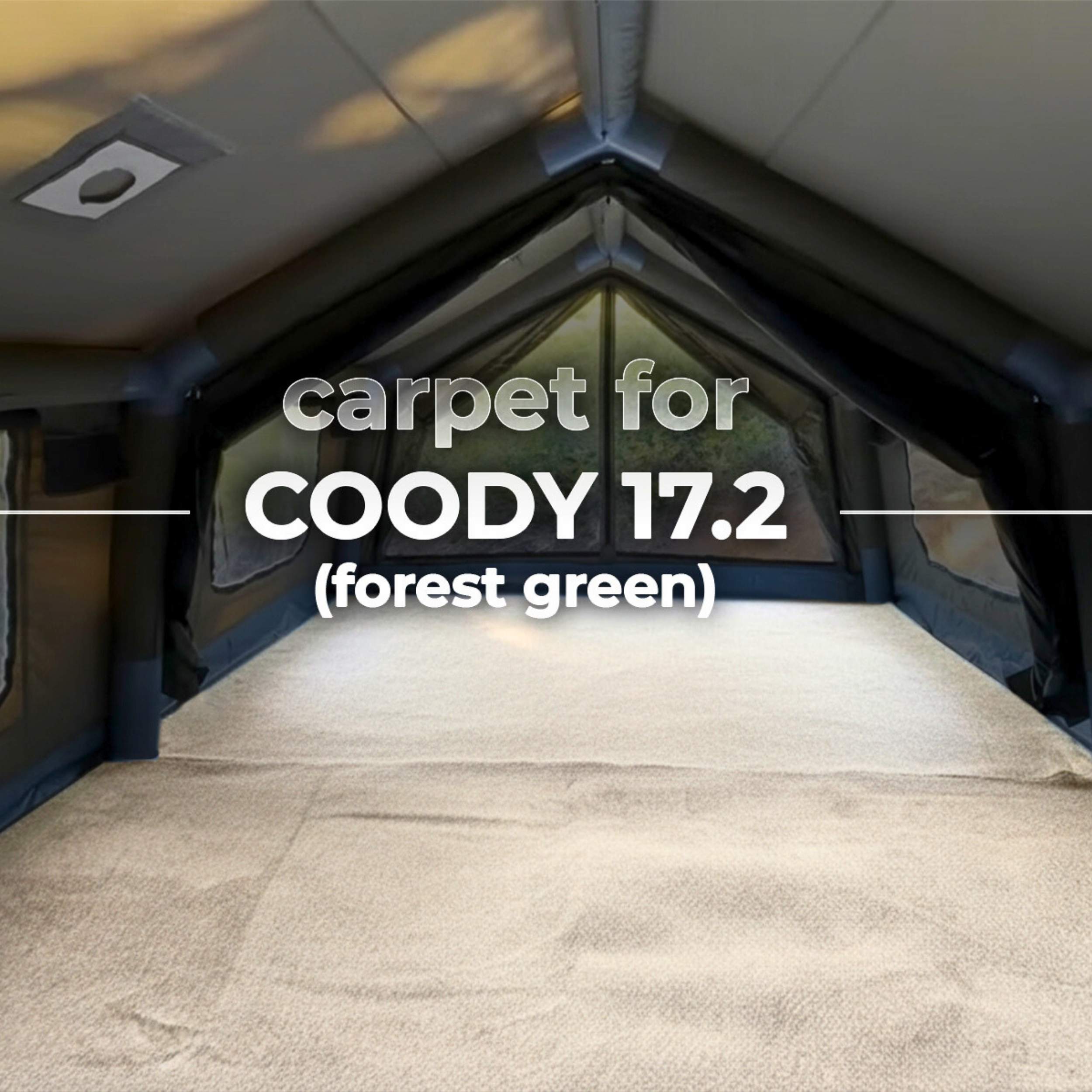Coody Carpet – Tailored for Coody Familia AirTent 17.2 (Forest Green)
