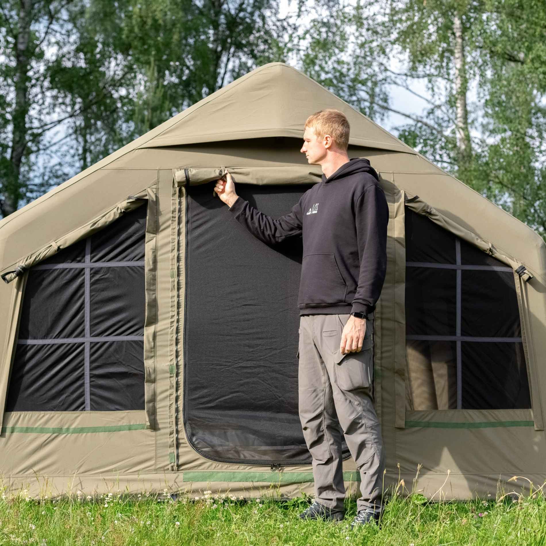 Coody 8.0 Air Tent Forest Green (1-4 Person)+ Carpet for Сoody 8.0 Beige