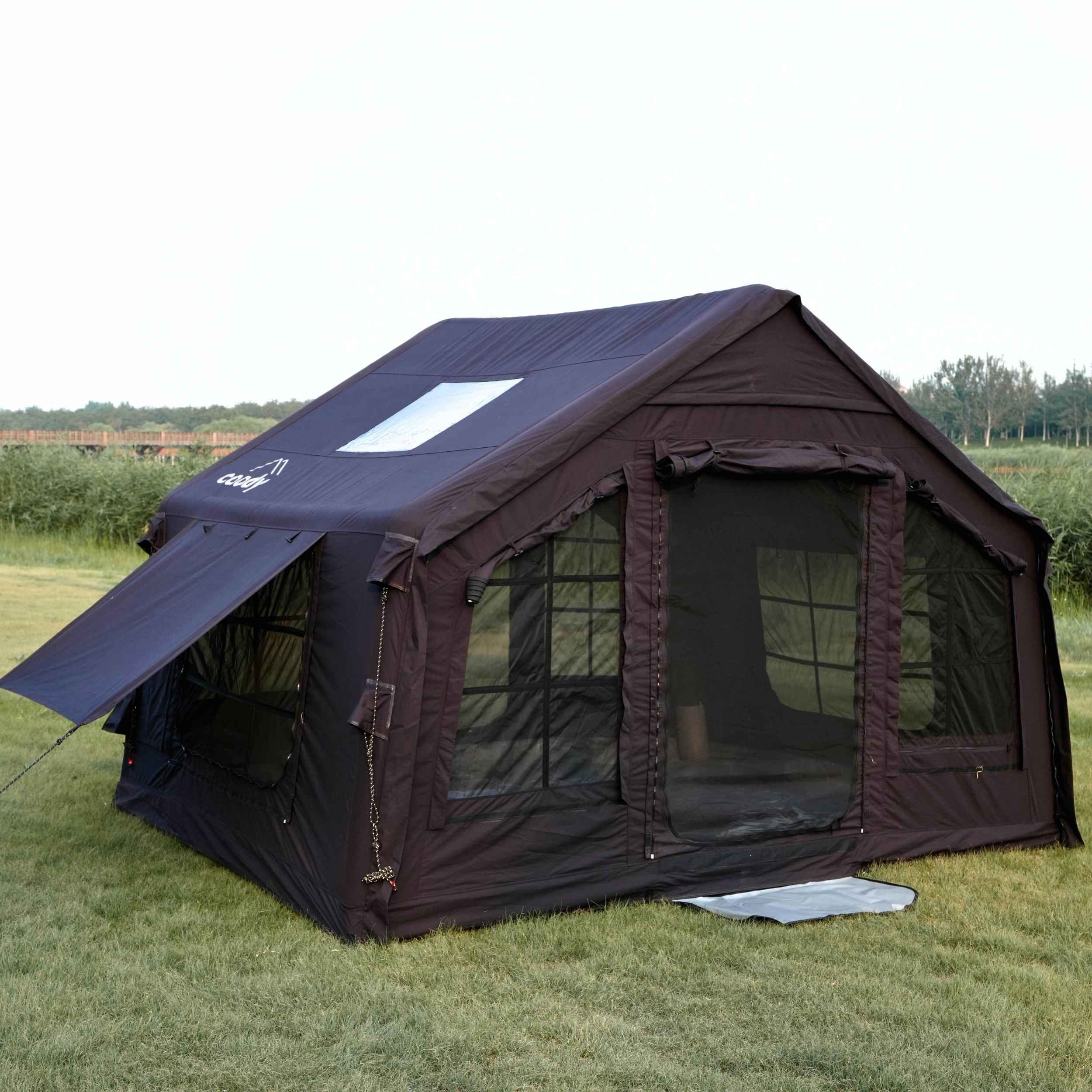Coody 8.0 Air Tent Black - Inflatable Tent House for Camping (1-4 Person)