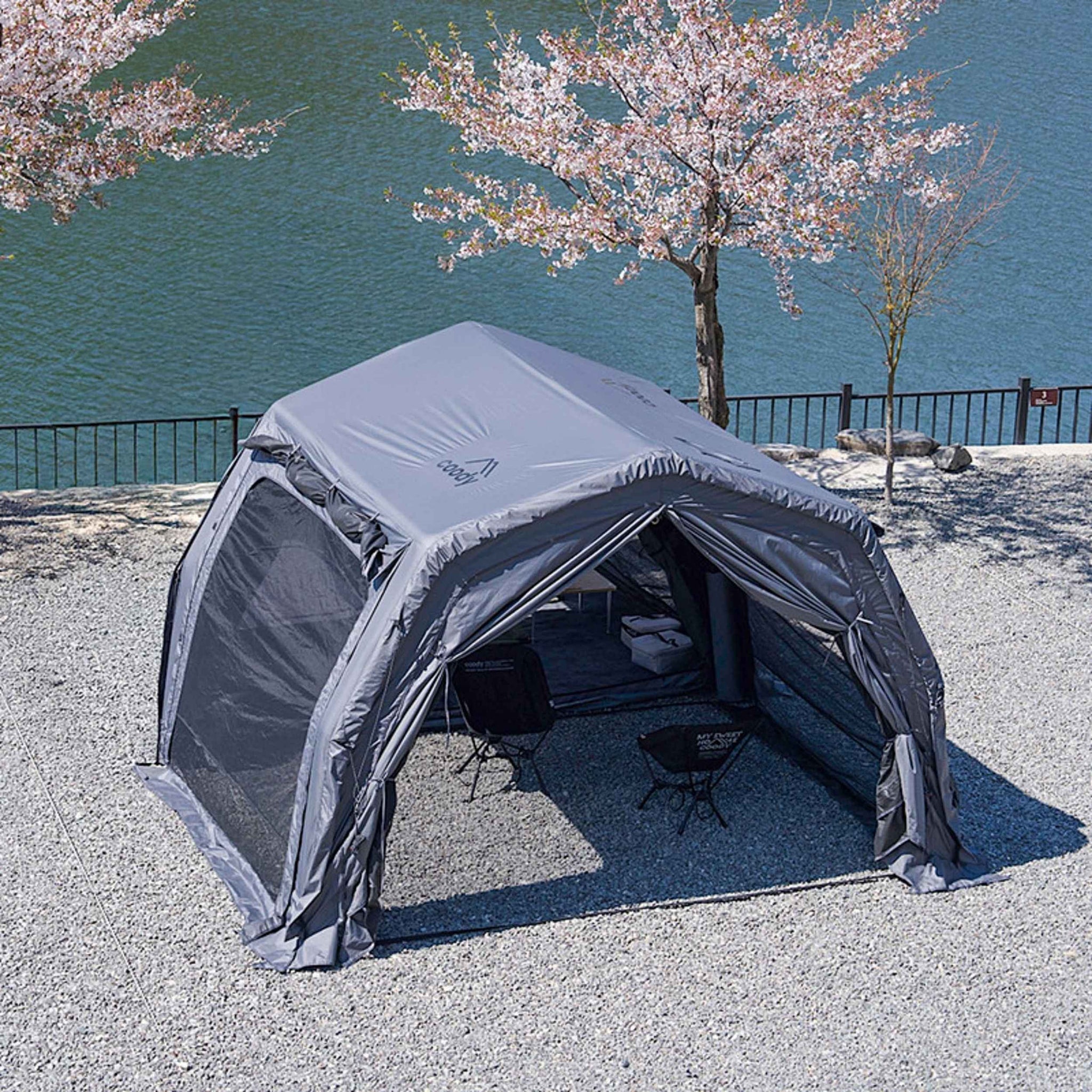 Tente gonflable Coody 8.0 noire – Tente de camping gonflable (1 à 4 personnes)