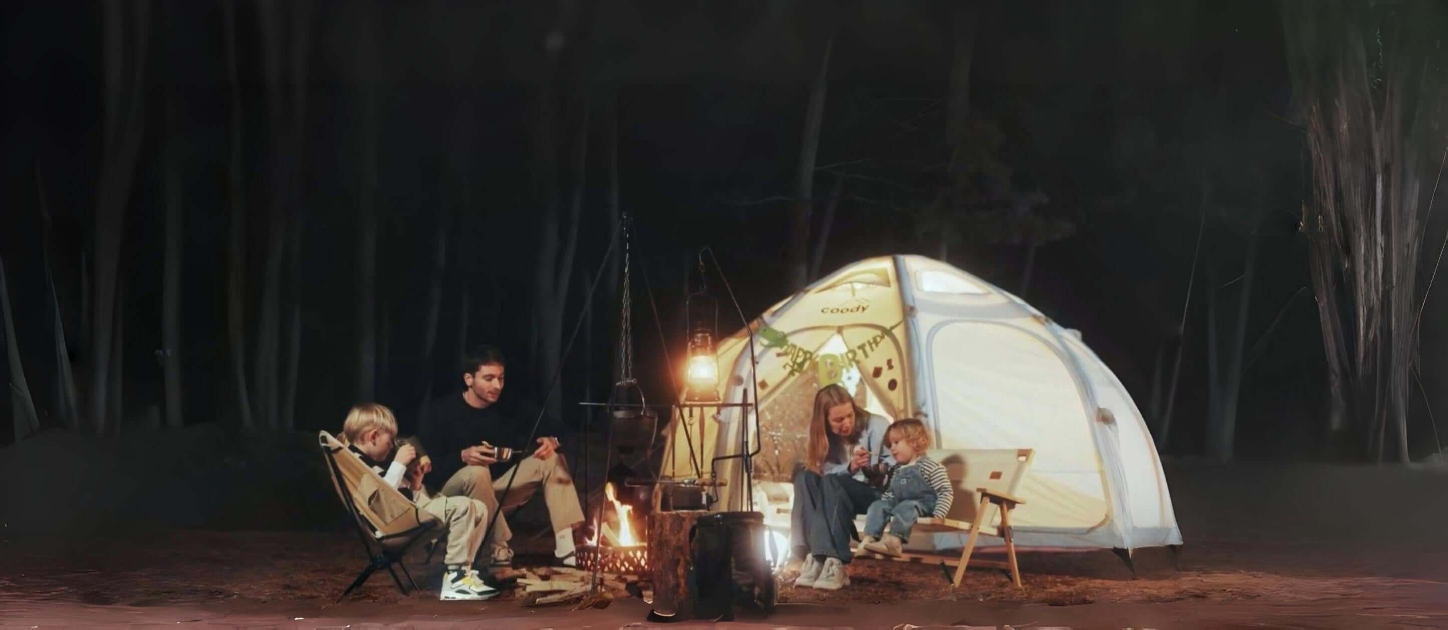 Glamping coody tent