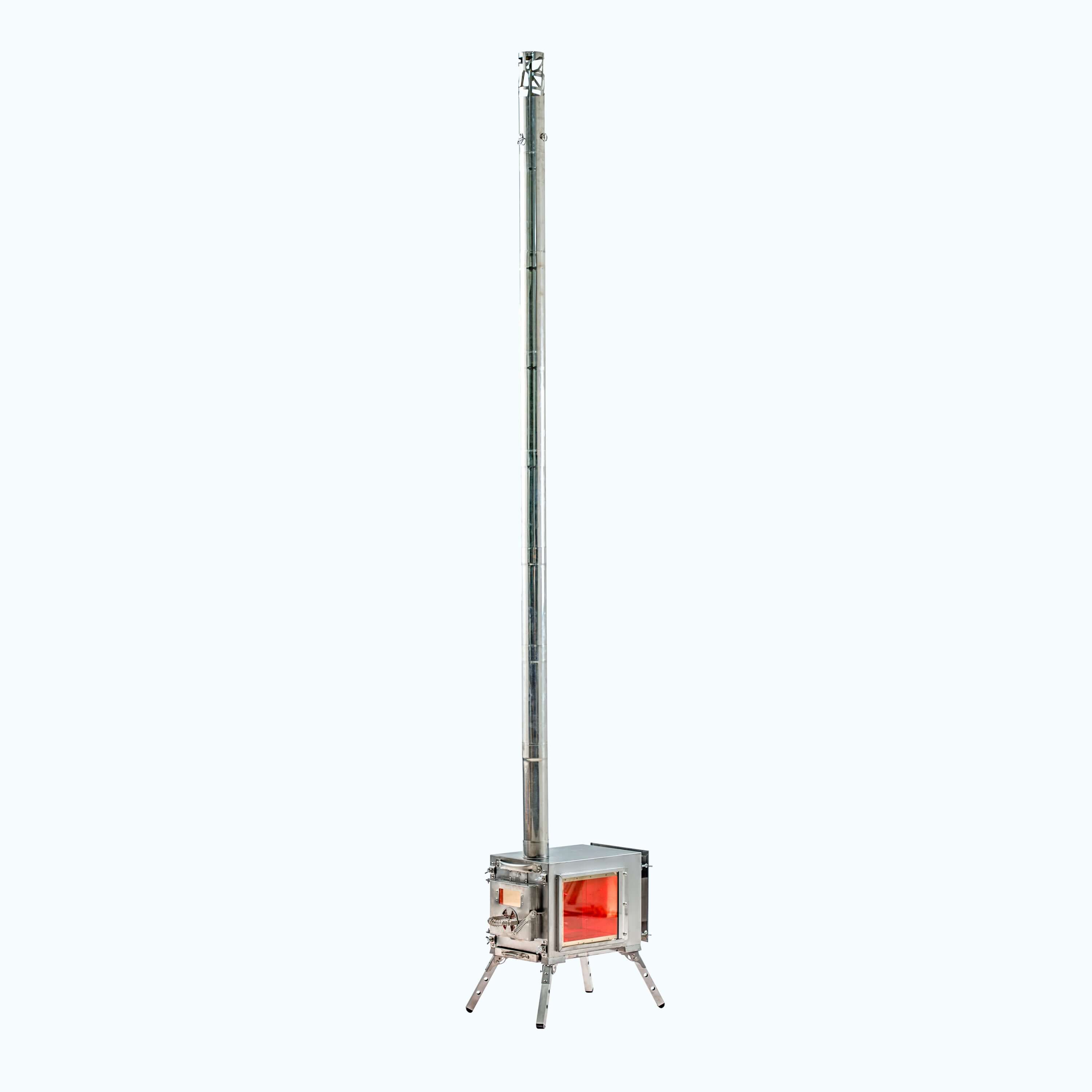 Small Wood Stove With Fire-Resistant Glass "Caminus S"