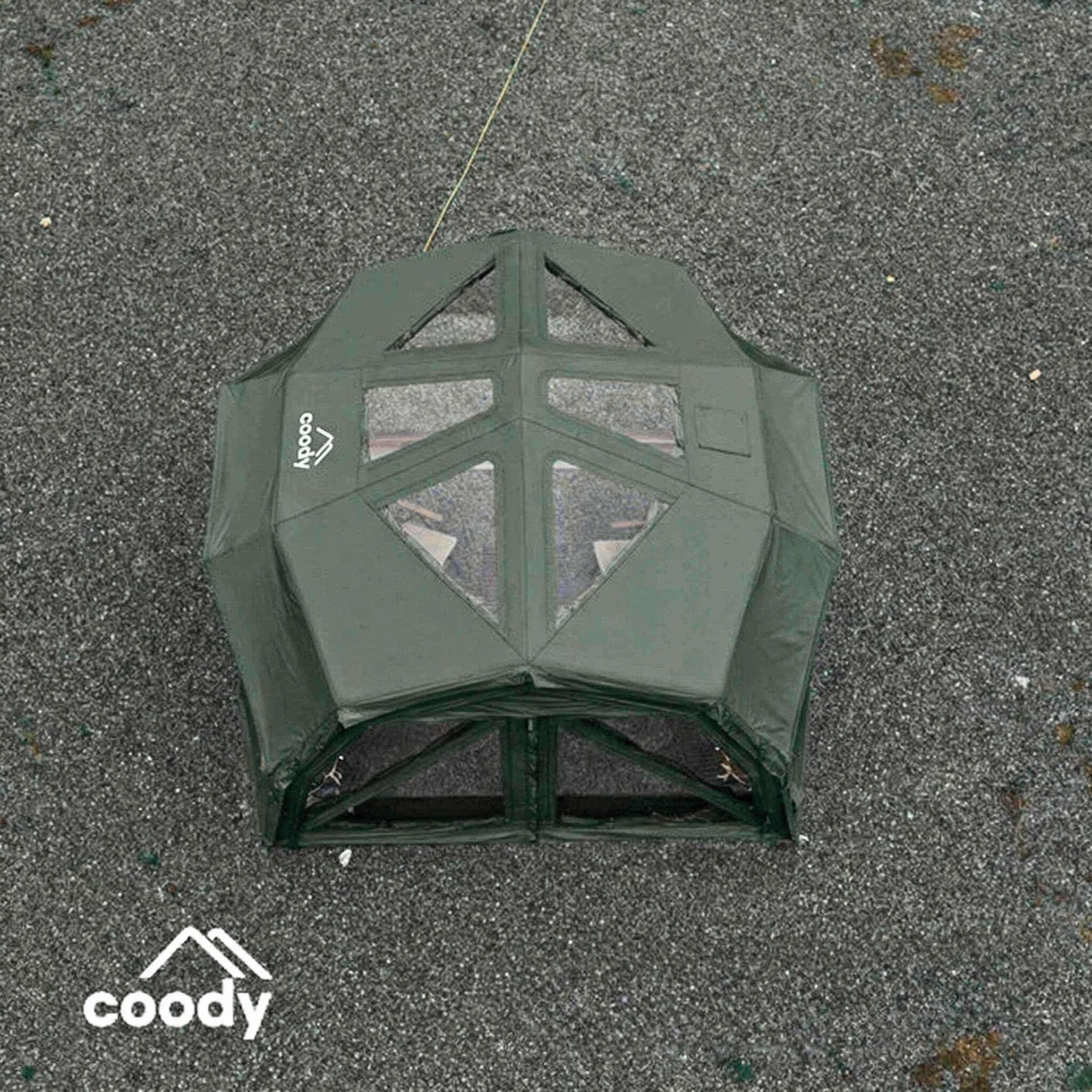 Coody Hub Pro Forest Green- Inflatable Tent for Camping (2-6 Person)