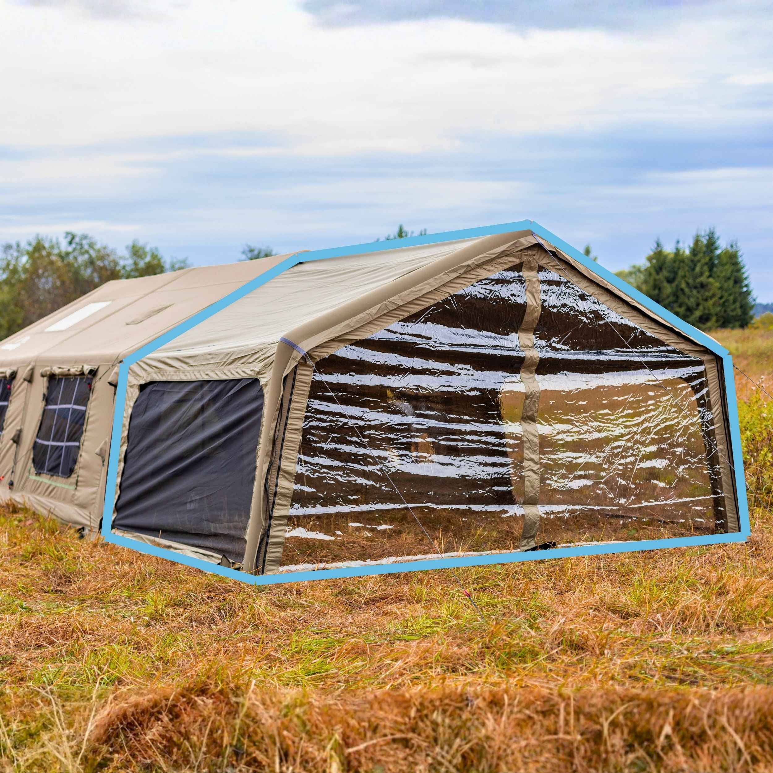 Coody AirTarp Forest Green - Inflatable Canopy for Tent 17.2, 13.6, Hu