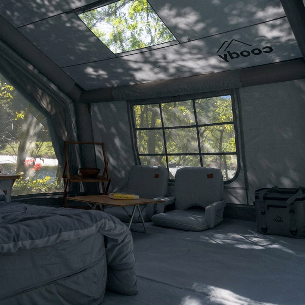 Coody 10 Gray Inflatable Tent House for Camping (2-4 Person)