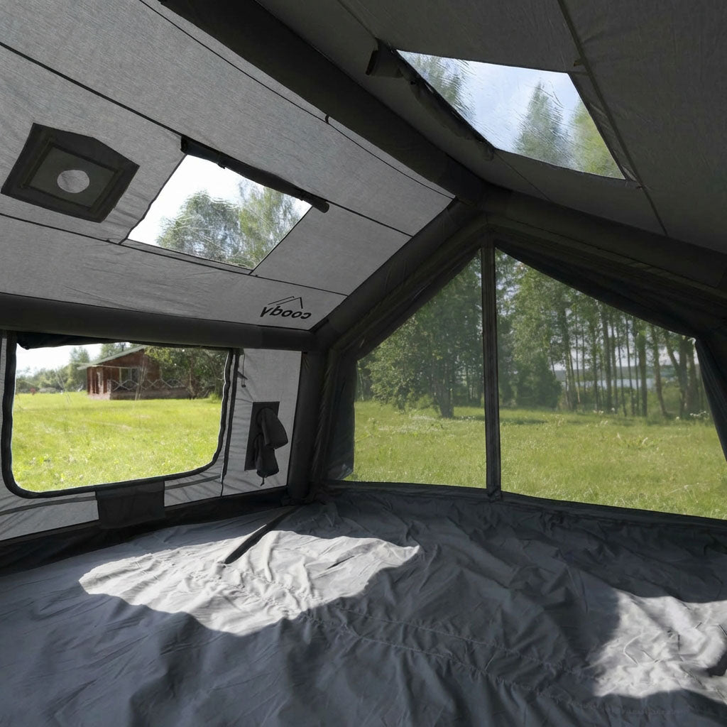 Coody 10.0 Gray Inflatable Tent House for Camping (2-4 Person)