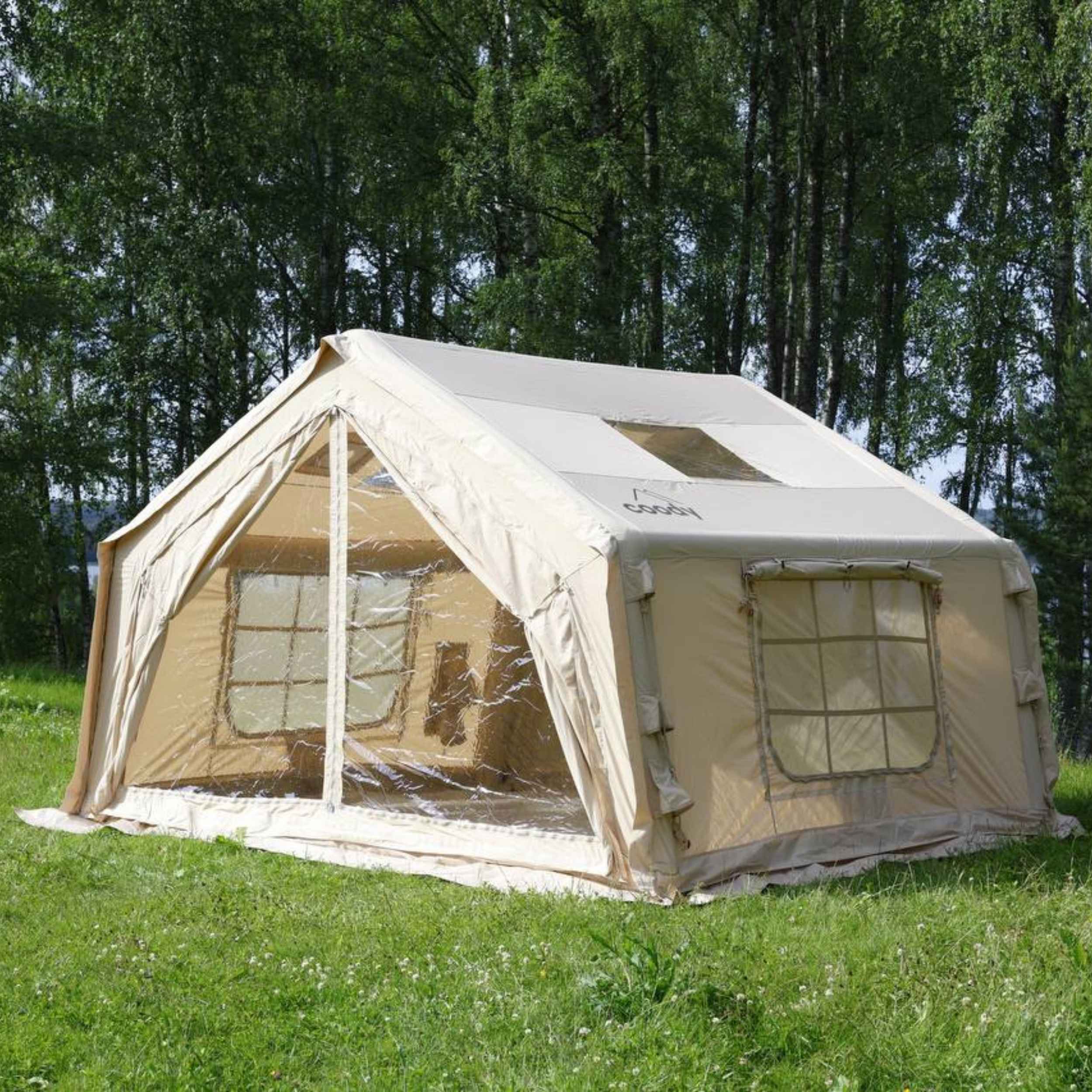 Coody 10 Beige - Inflatable Camping Tent for 2-4 Person