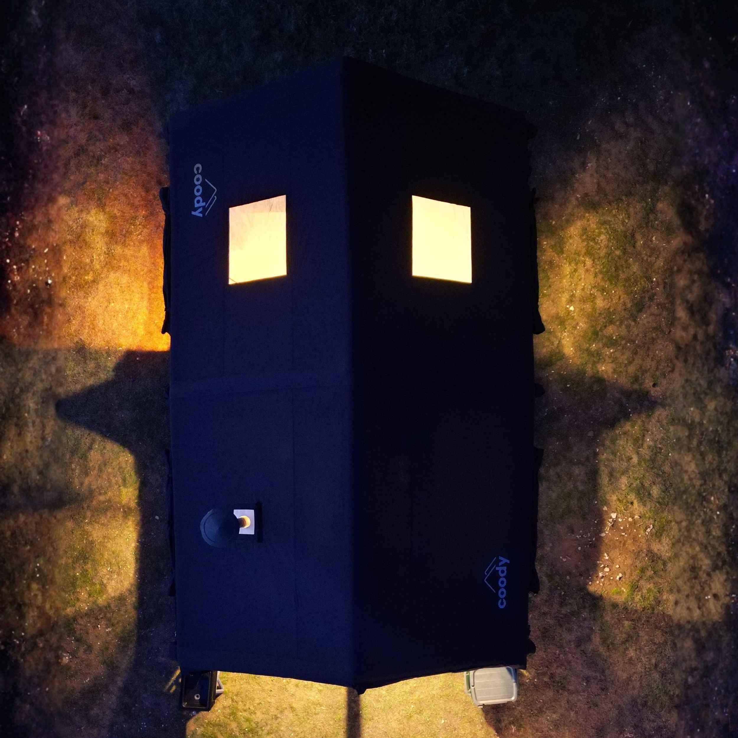 Coody Familia AirTent 17.2 Black Inflatable Tent House for Camping (2-10 Person)