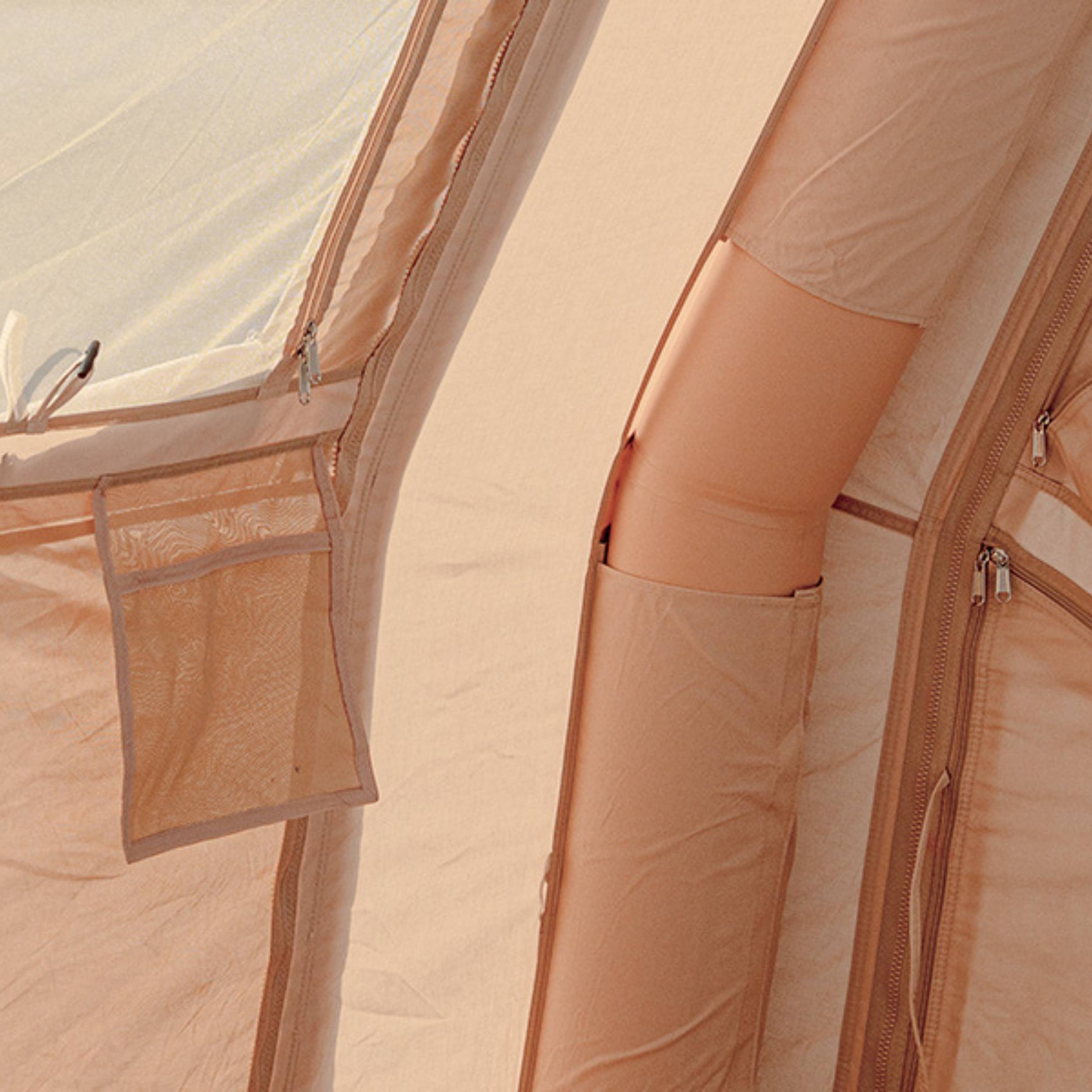 Coody 10.0 PRO Beige Premium Family Inflatable Canvas Tent (2-4 Person)