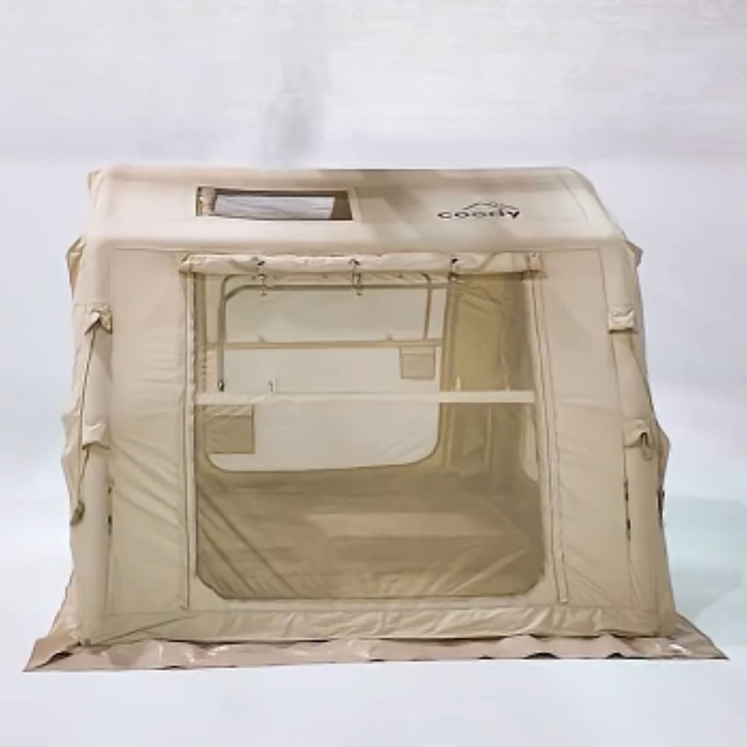 Coody 10.0 PRO Beige Premium Family Inflatable Canvas Tent (2-4 Person)